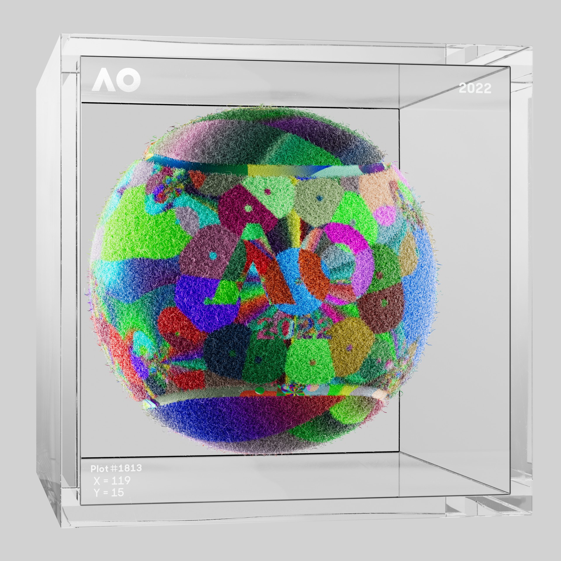 The Australian Open - The Australian Open Art Ball - AO Art Ball #4122 - NFT # 4122