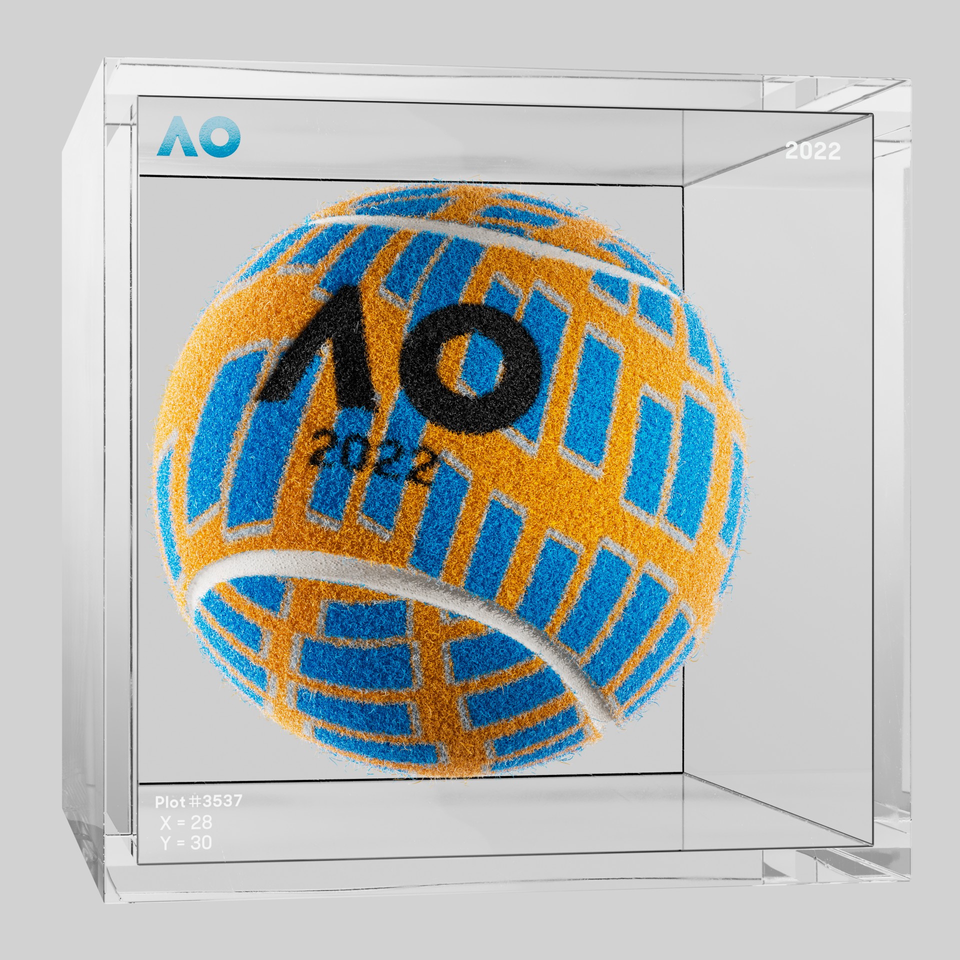 The Australian Open - The Australian Open Art Ball - AO Art Ball #4123 - NFT # 4123