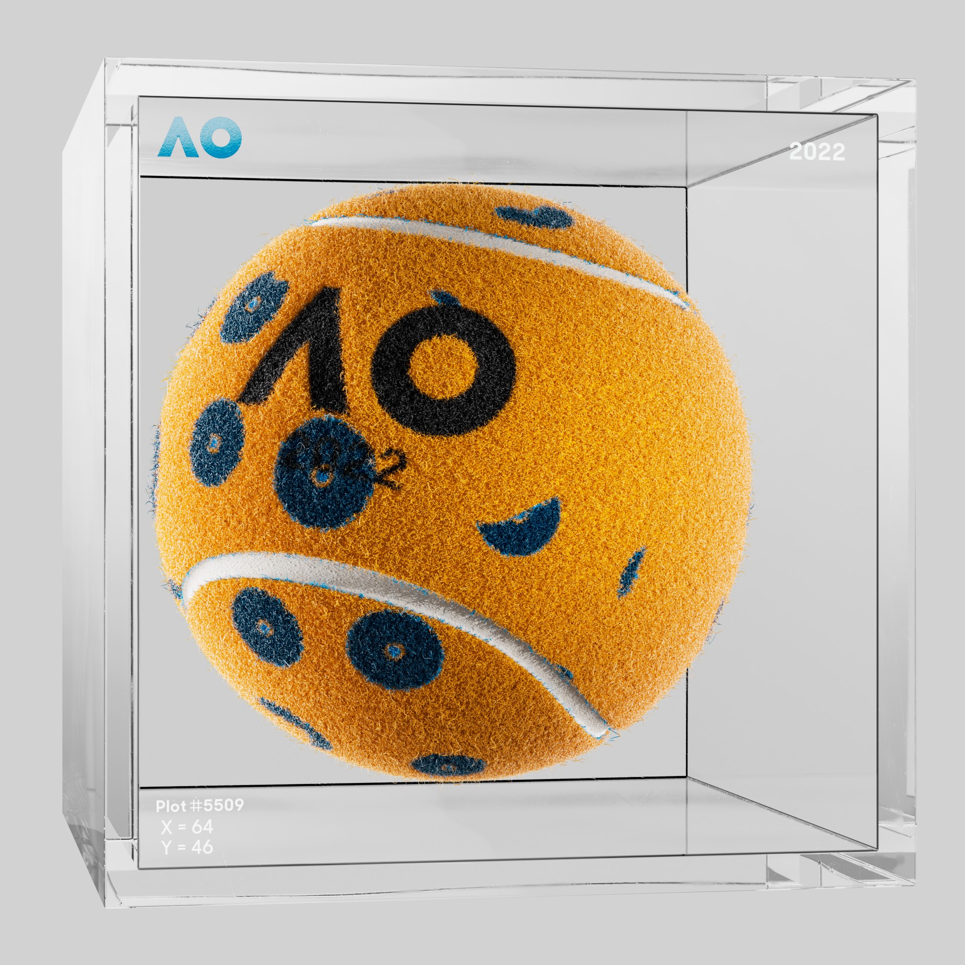 The Australian Open - The Australian Open Art Ball - AO Art Ball #4125 - NFT # 4125