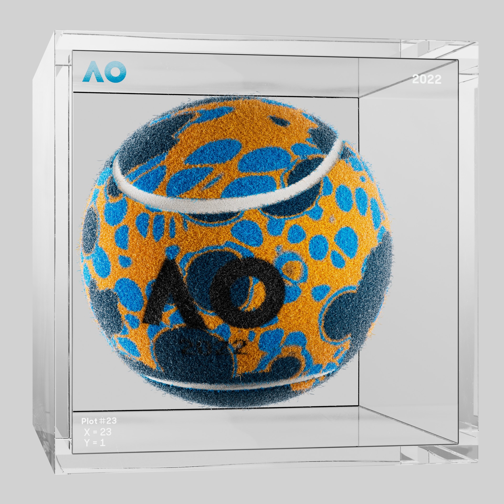 The Australian Open - The Australian Open Art Ball - AO Art Ball #4126 - NFT # 4126