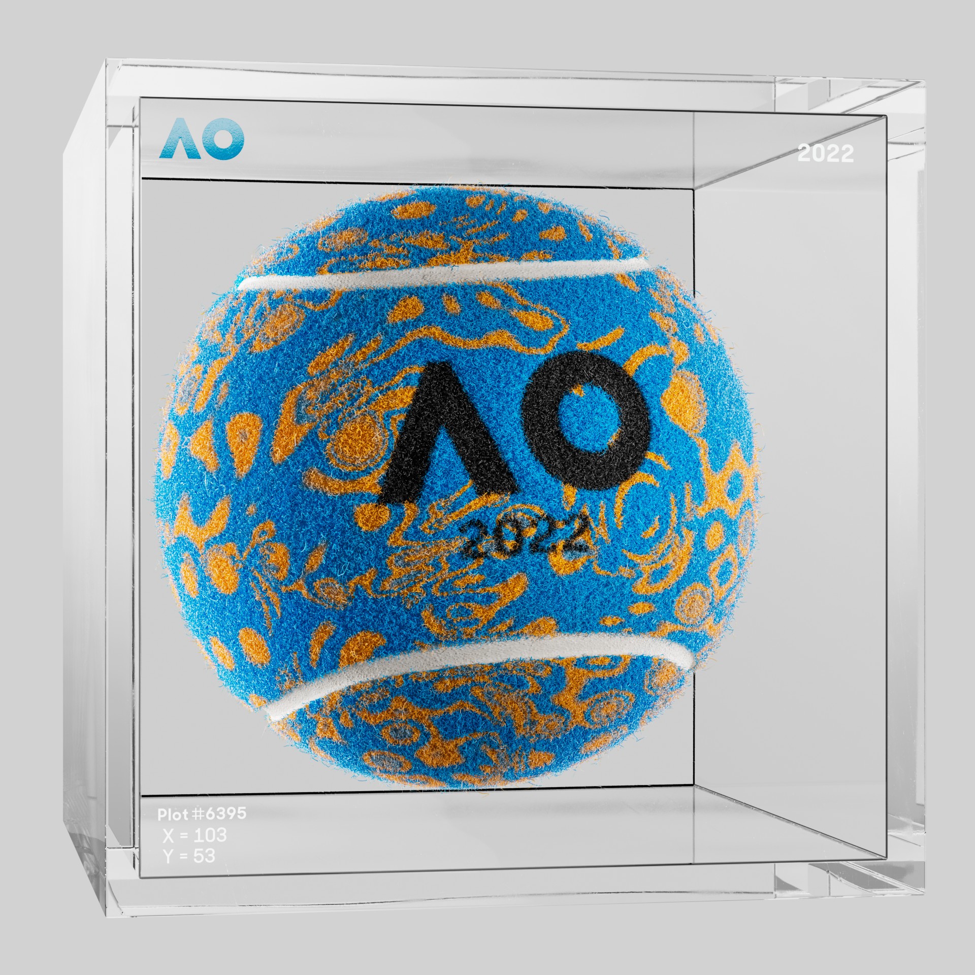 The Australian Open - The Australian Open Art Ball - AO Art Ball #4127 - NFT # 4127