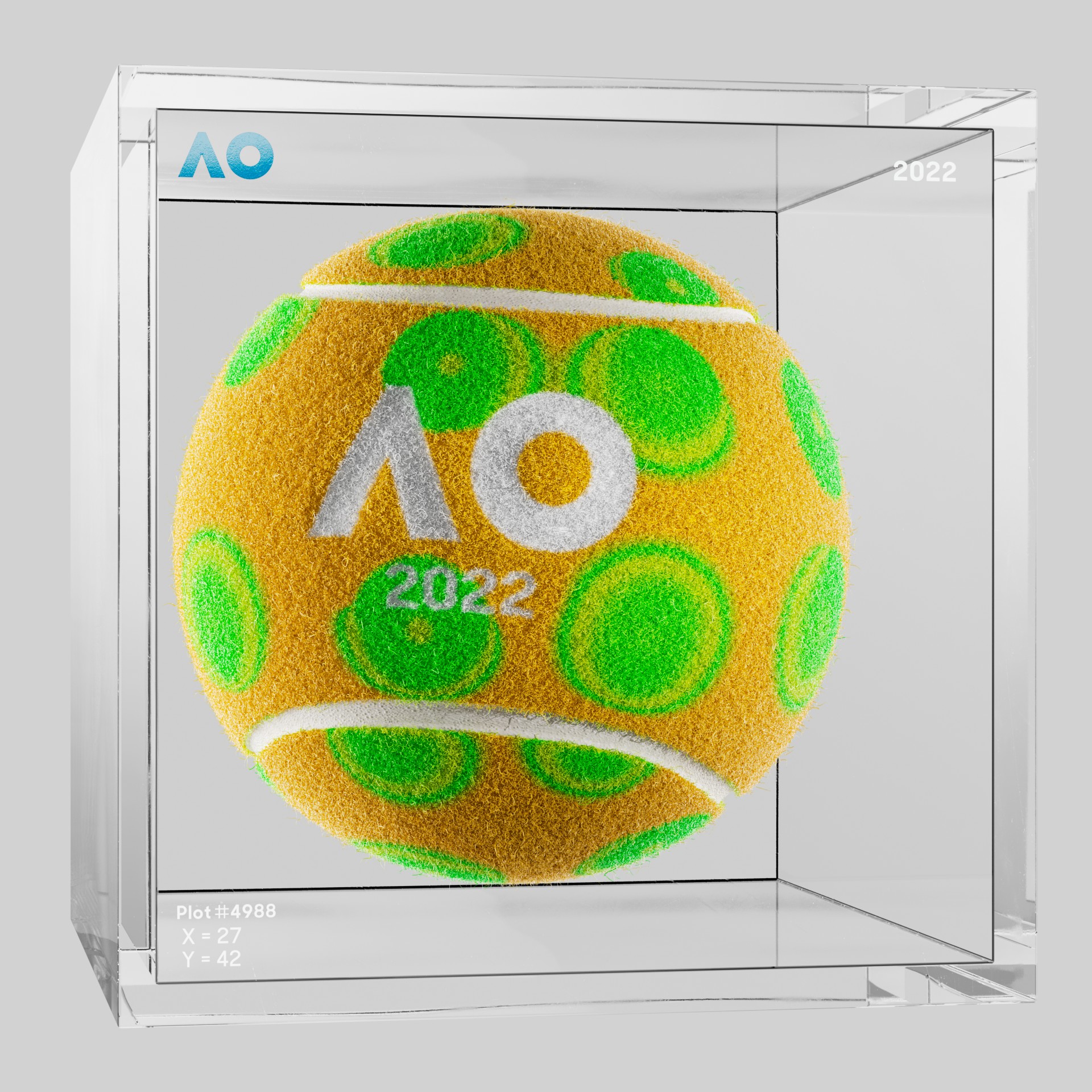 The Australian Open - The Australian Open Art Ball - AO Art Ball #413 - NFT # 413