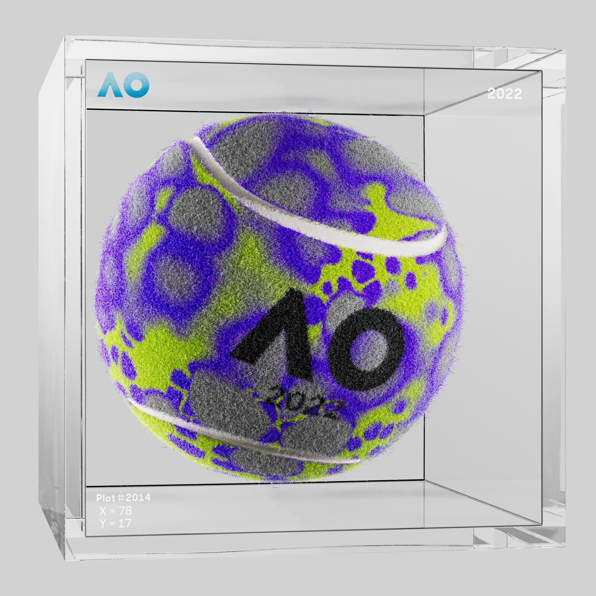 The Australian Open - The Australian Open Art Ball - AO Art Ball #4131 - NFT # 4131