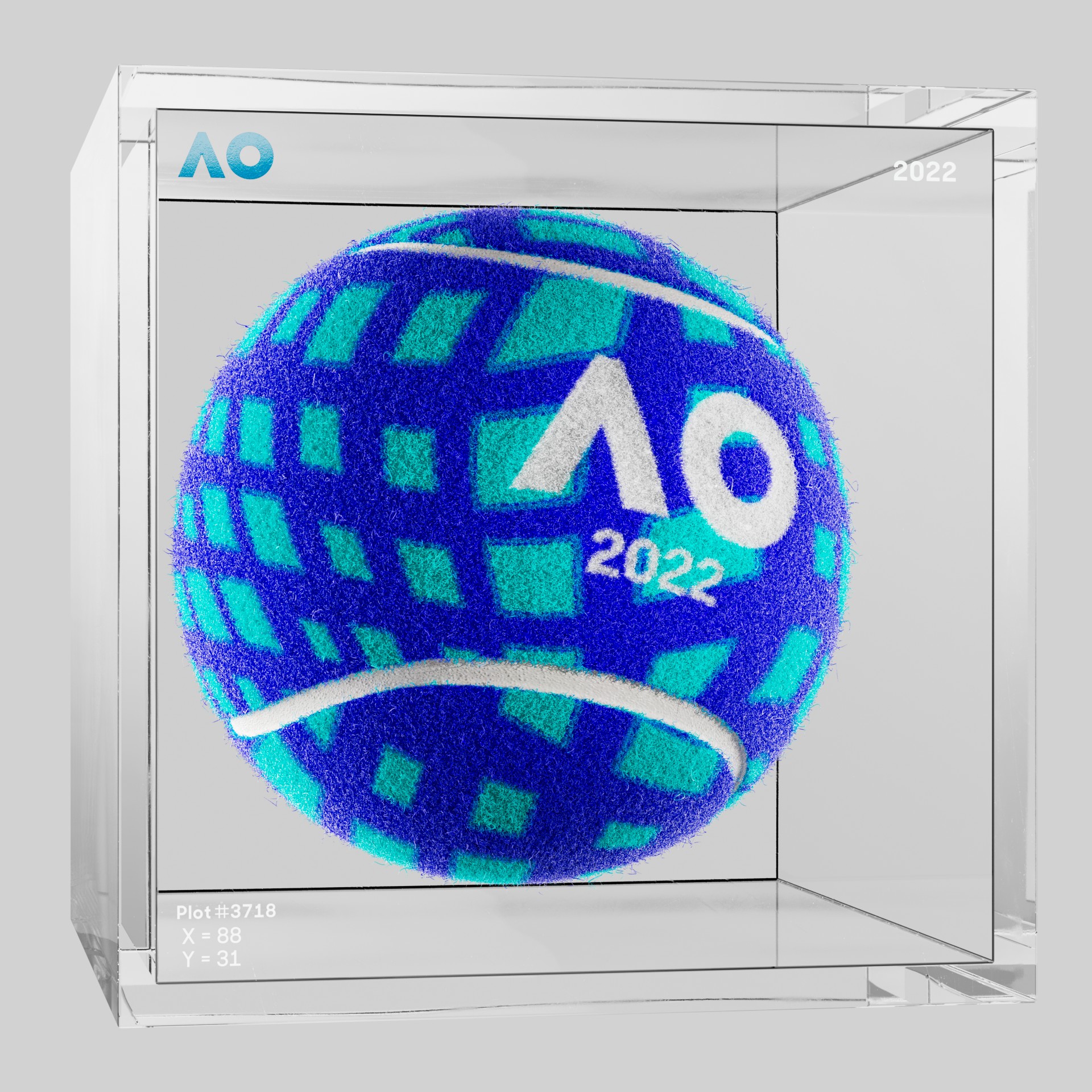 The Australian Open - The Australian Open Art Ball - AO Art Ball #4138 - NFT # 4138