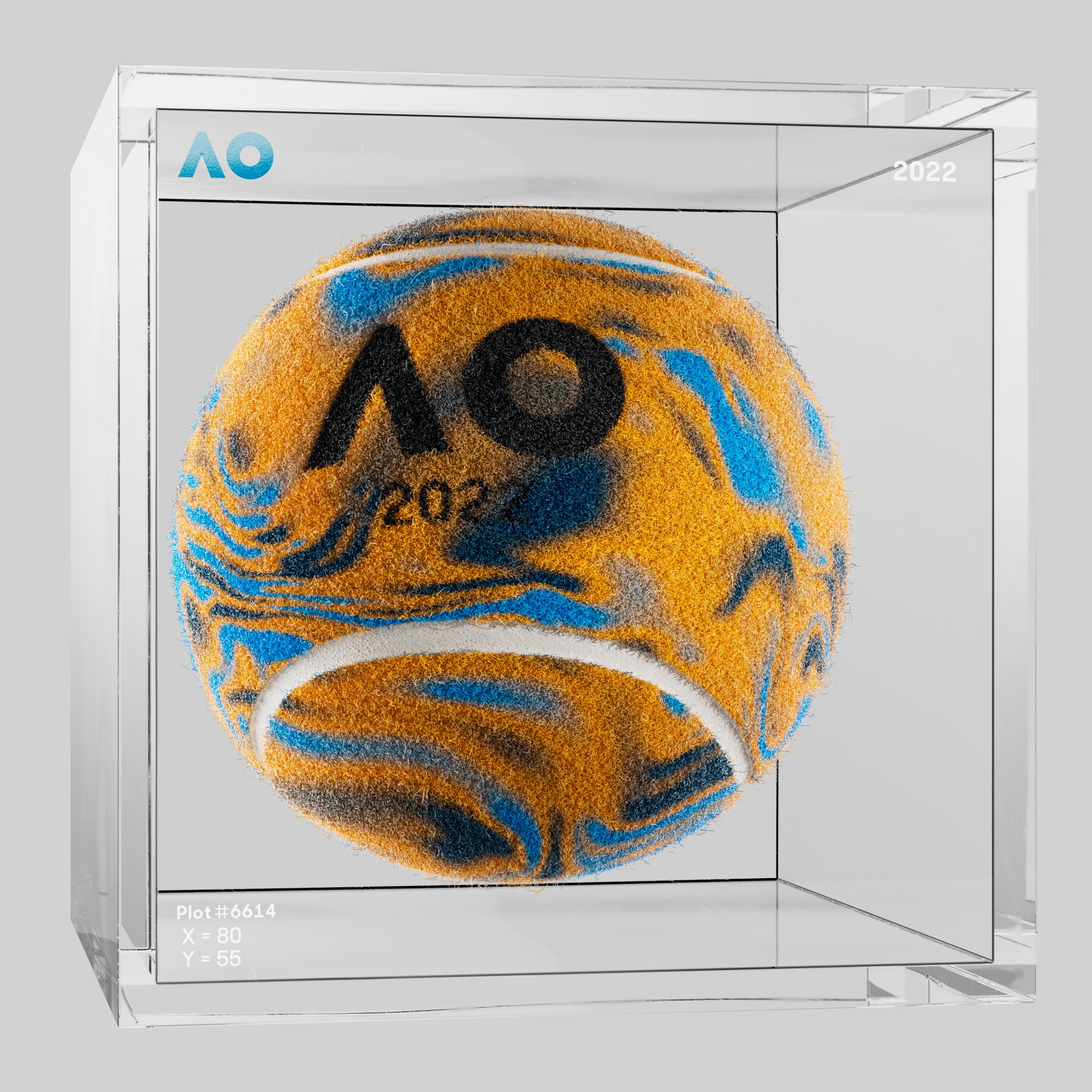 The Australian Open - The Australian Open Art Ball - AO Art Ball #4139 - NFT # 4139