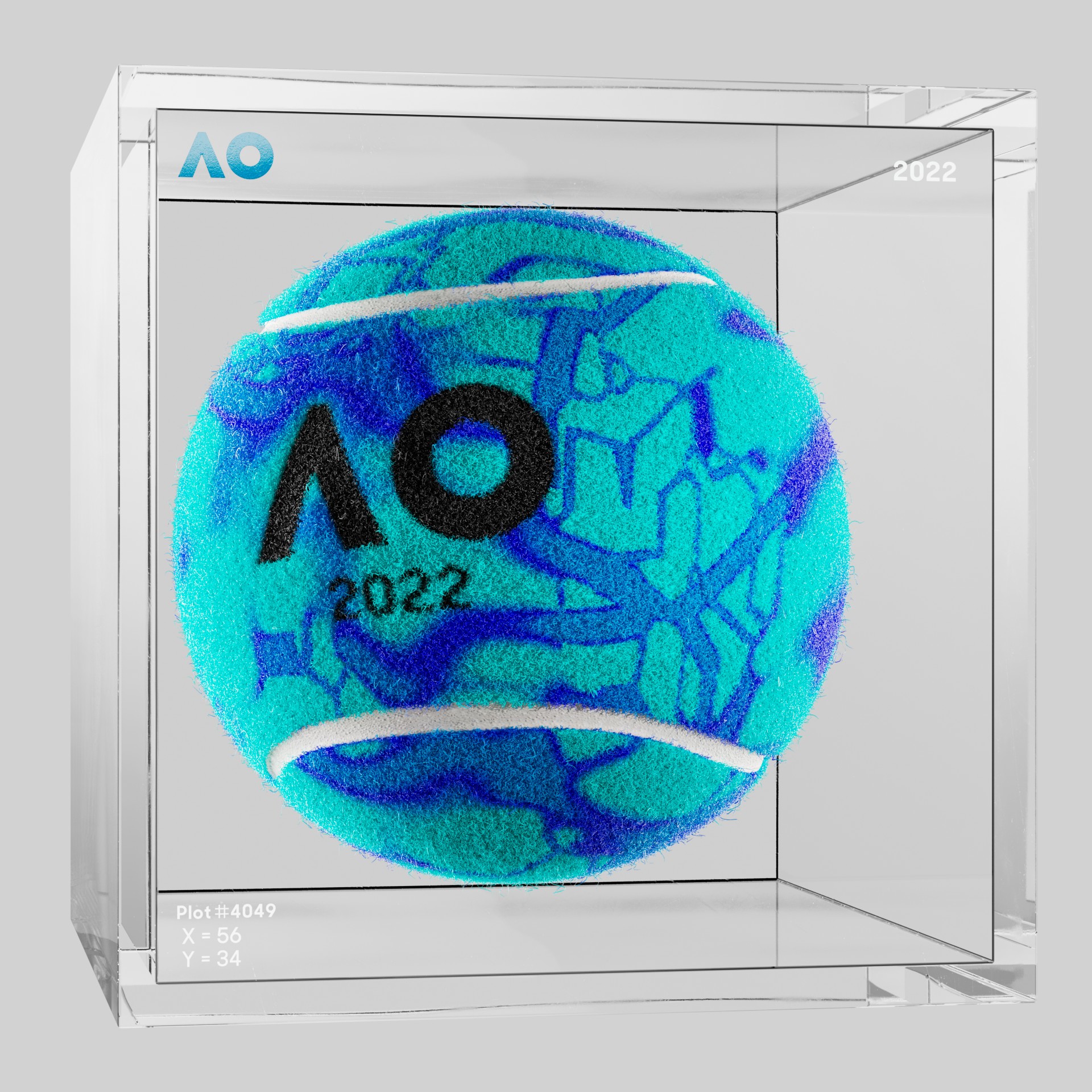 The Australian Open - The Australian Open Art Ball - AO Art Ball #414 - NFT # 414