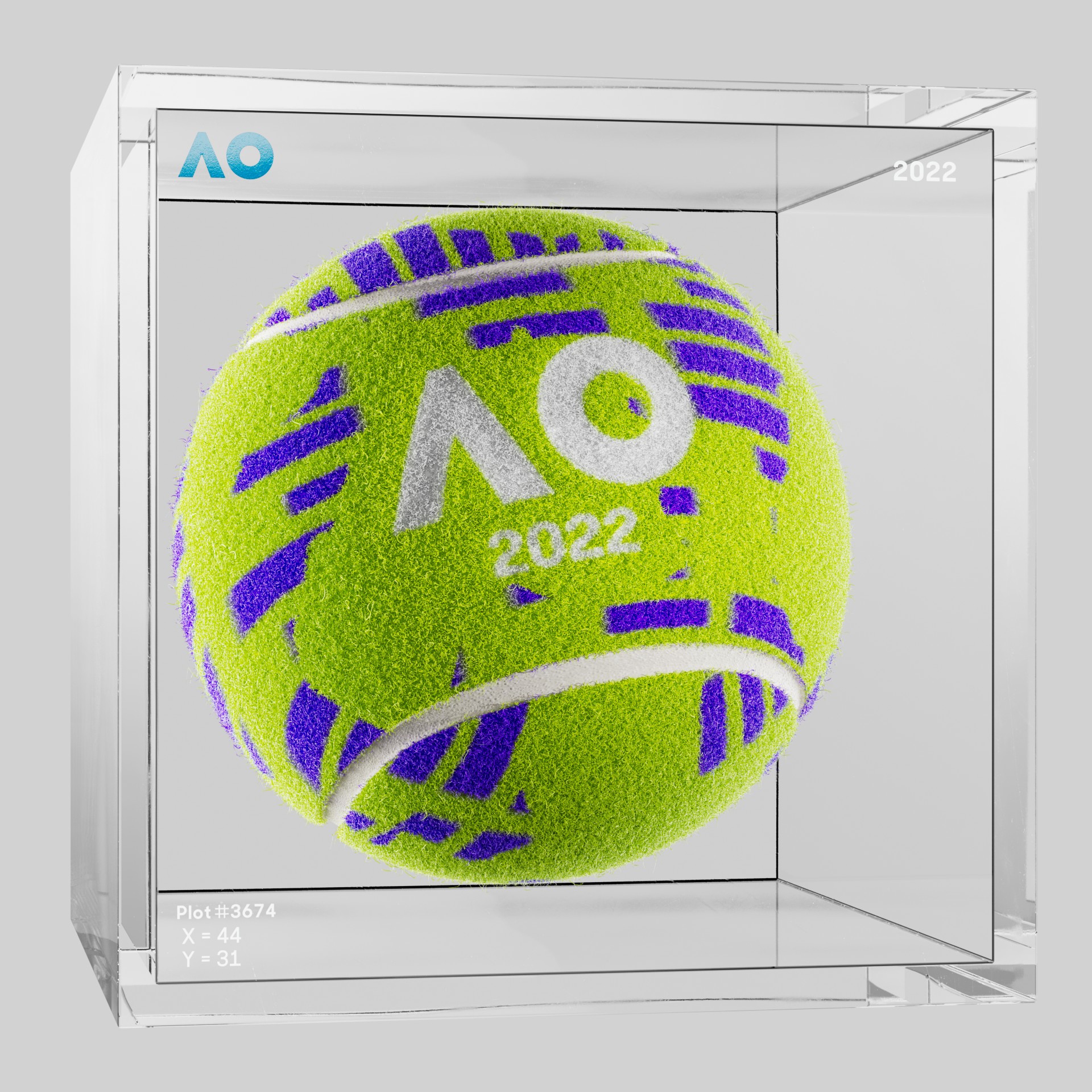 The Australian Open - The Australian Open Art Ball - AO Art Ball #4141 - NFT # 4141