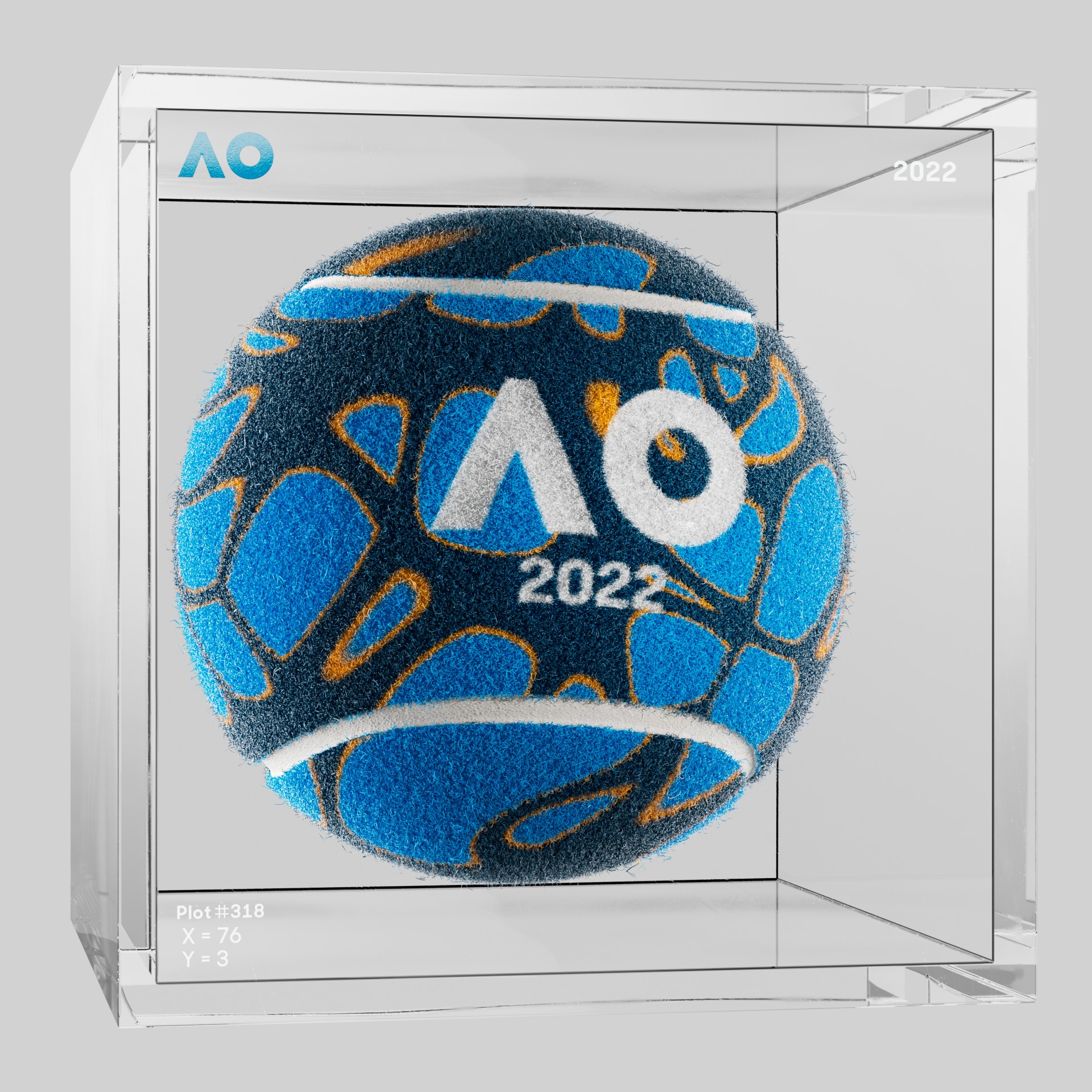The Australian Open - The Australian Open Art Ball - AO Art Ball #4146 - NFT # 4146