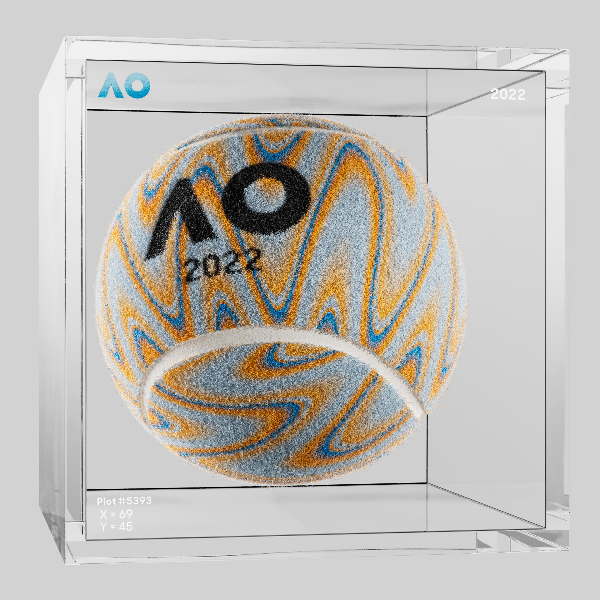 The Australian Open - The Australian Open Art Ball - AO Art Ball #4148 - NFT # 4148
