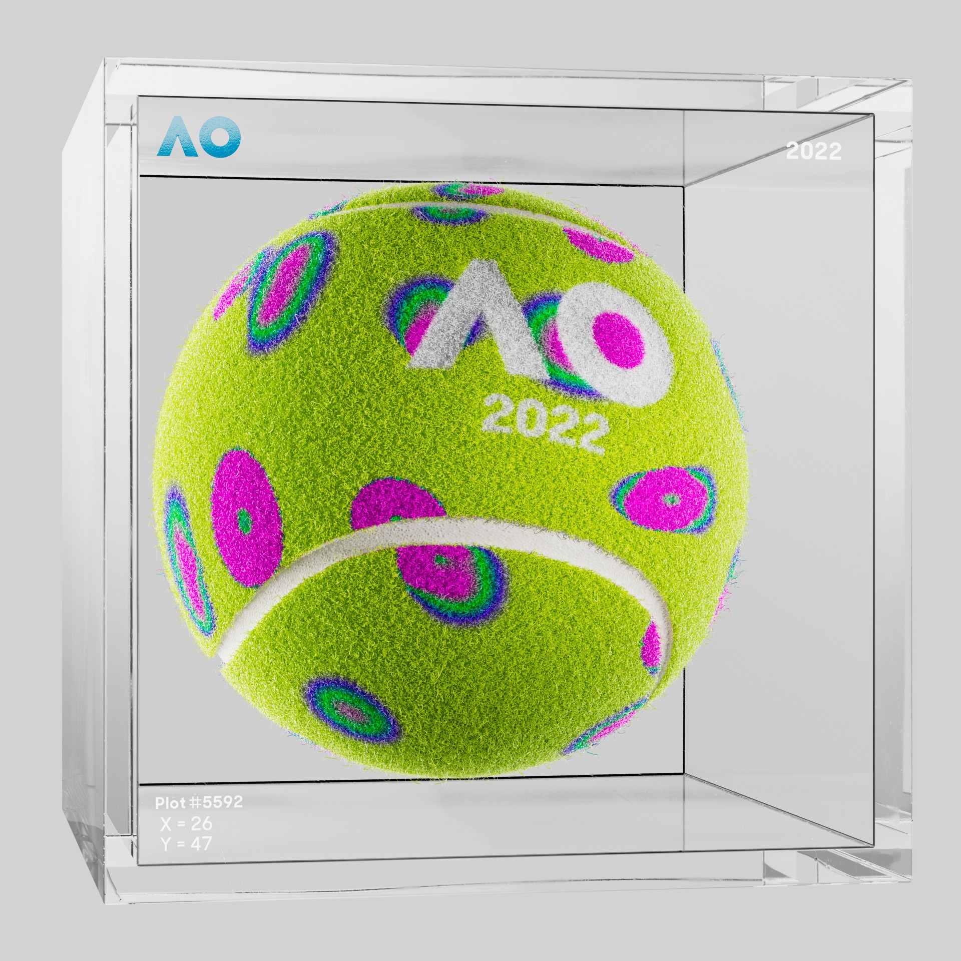 The Australian Open - The Australian Open Art Ball - AO Art Ball #4149 - NFT # 4149