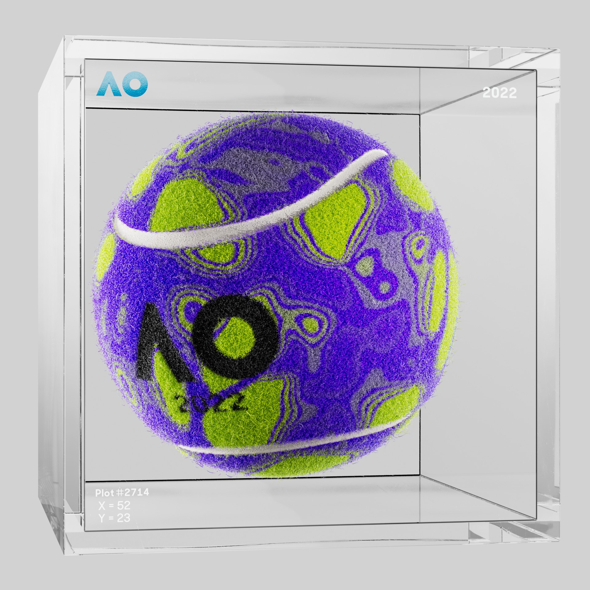 The Australian Open - The Australian Open Art Ball - AO Art Ball #415 - NFT # 415
