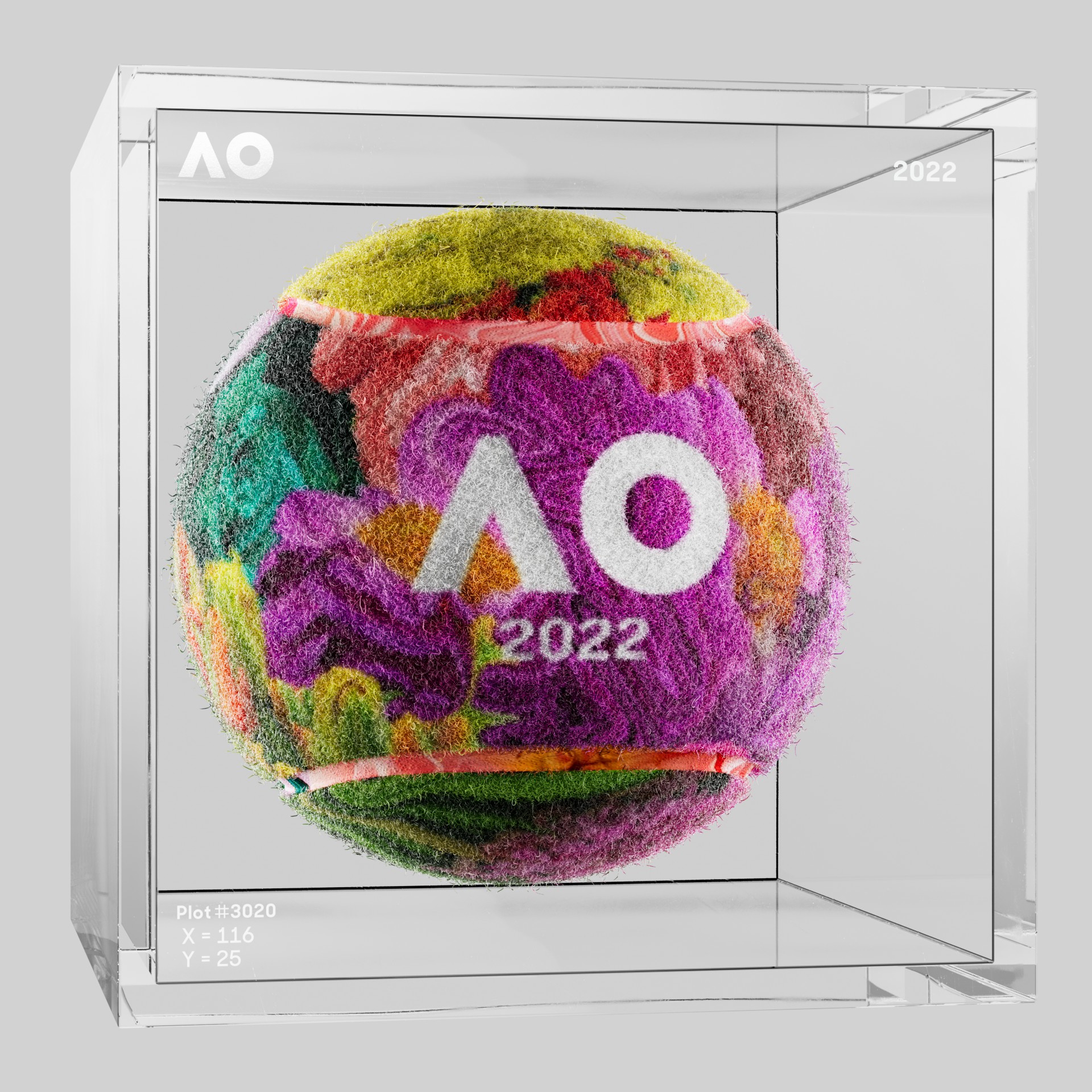 The Australian Open - The Australian Open Art Ball - AO Art Ball #4150 - NFT # 4150
