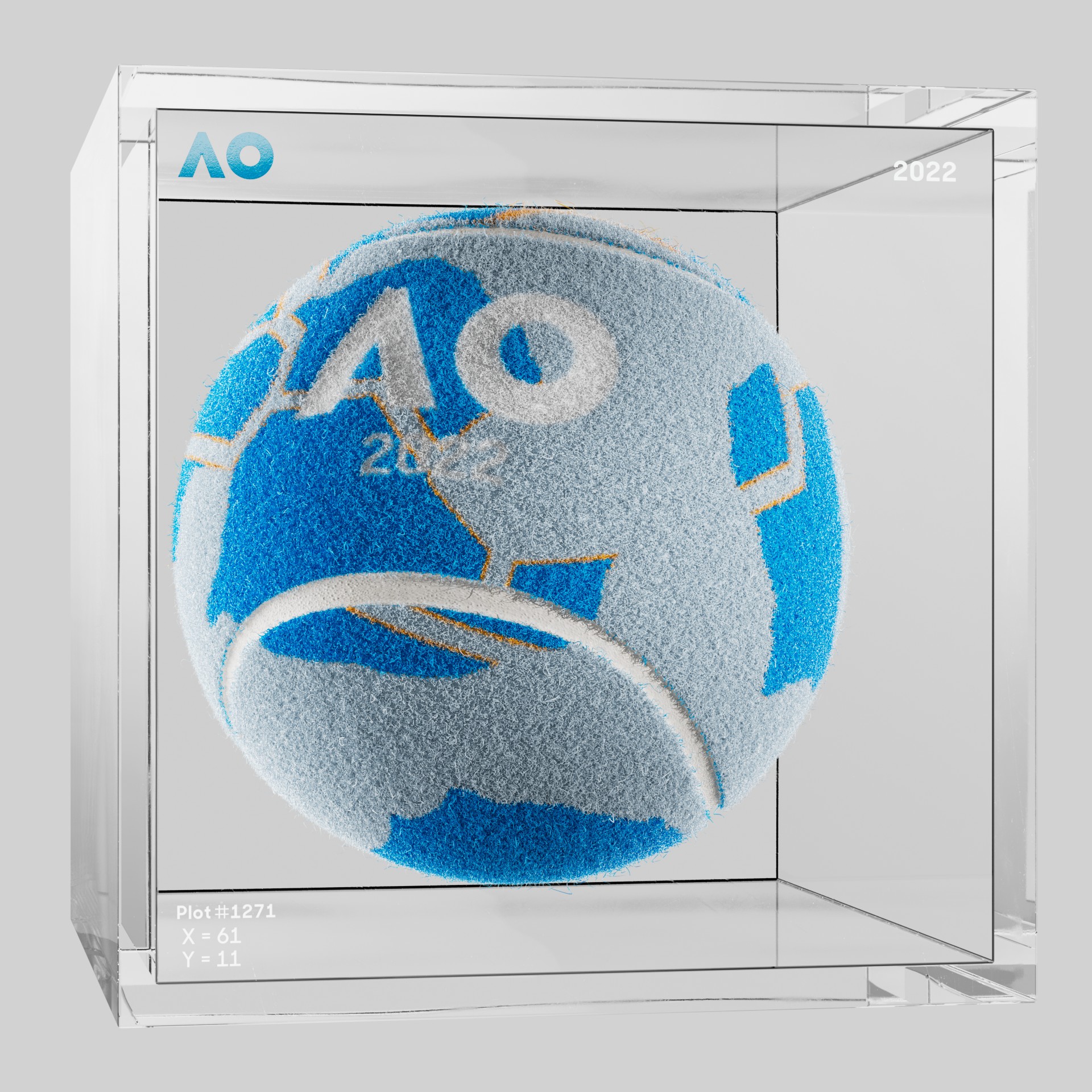 The Australian Open - The Australian Open Art Ball - AO Art Ball #4151 - NFT # 4151