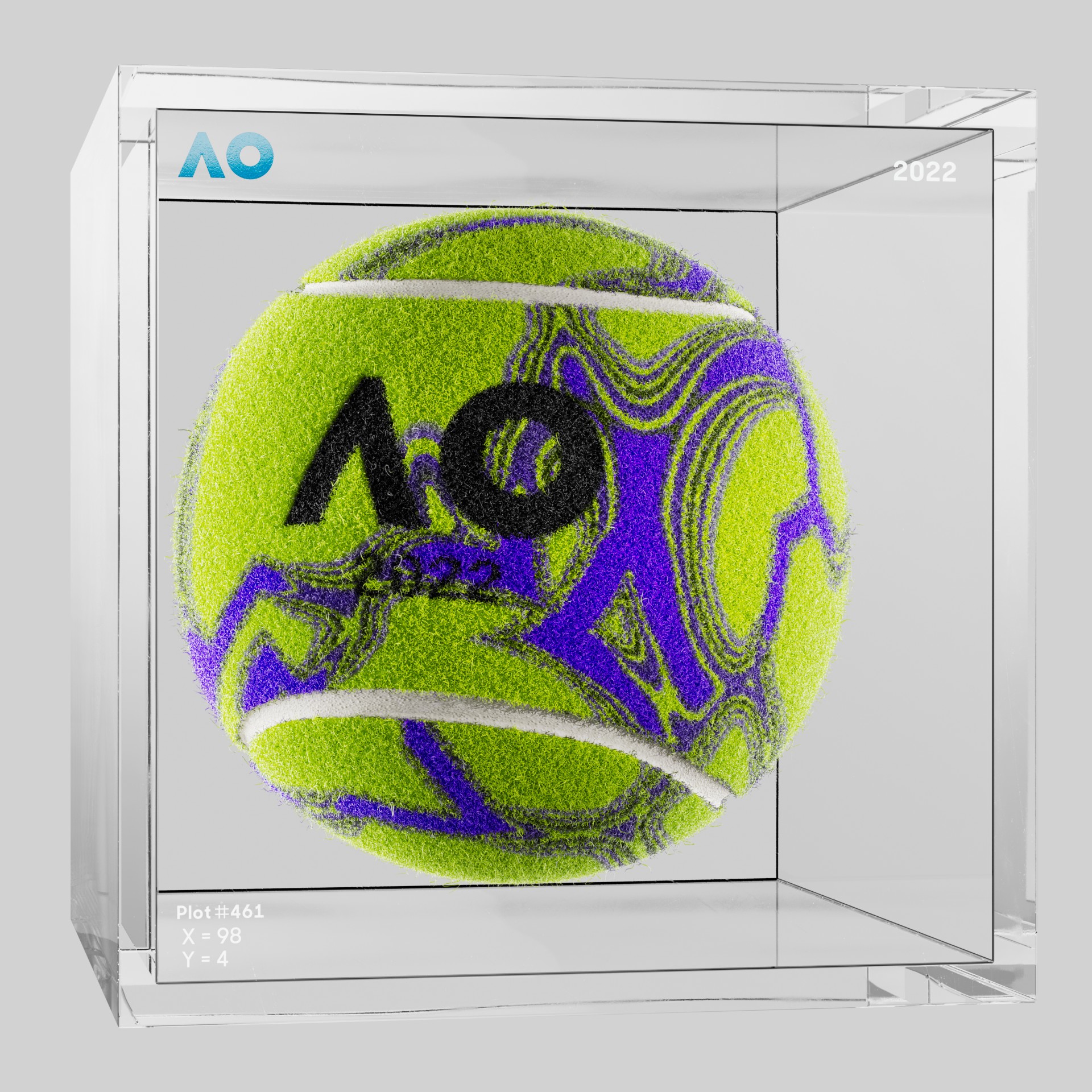 The Australian Open - The Australian Open Art Ball - AO Art Ball #4152 - NFT # 4152