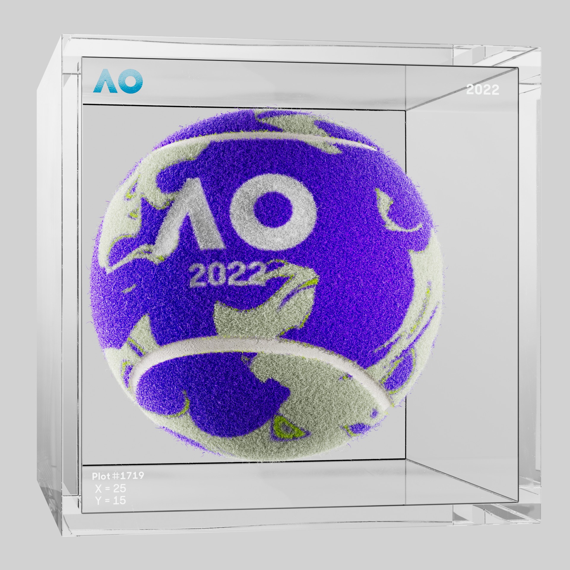 The Australian Open - The Australian Open Art Ball - AO Art Ball #4154 - NFT # 4154
