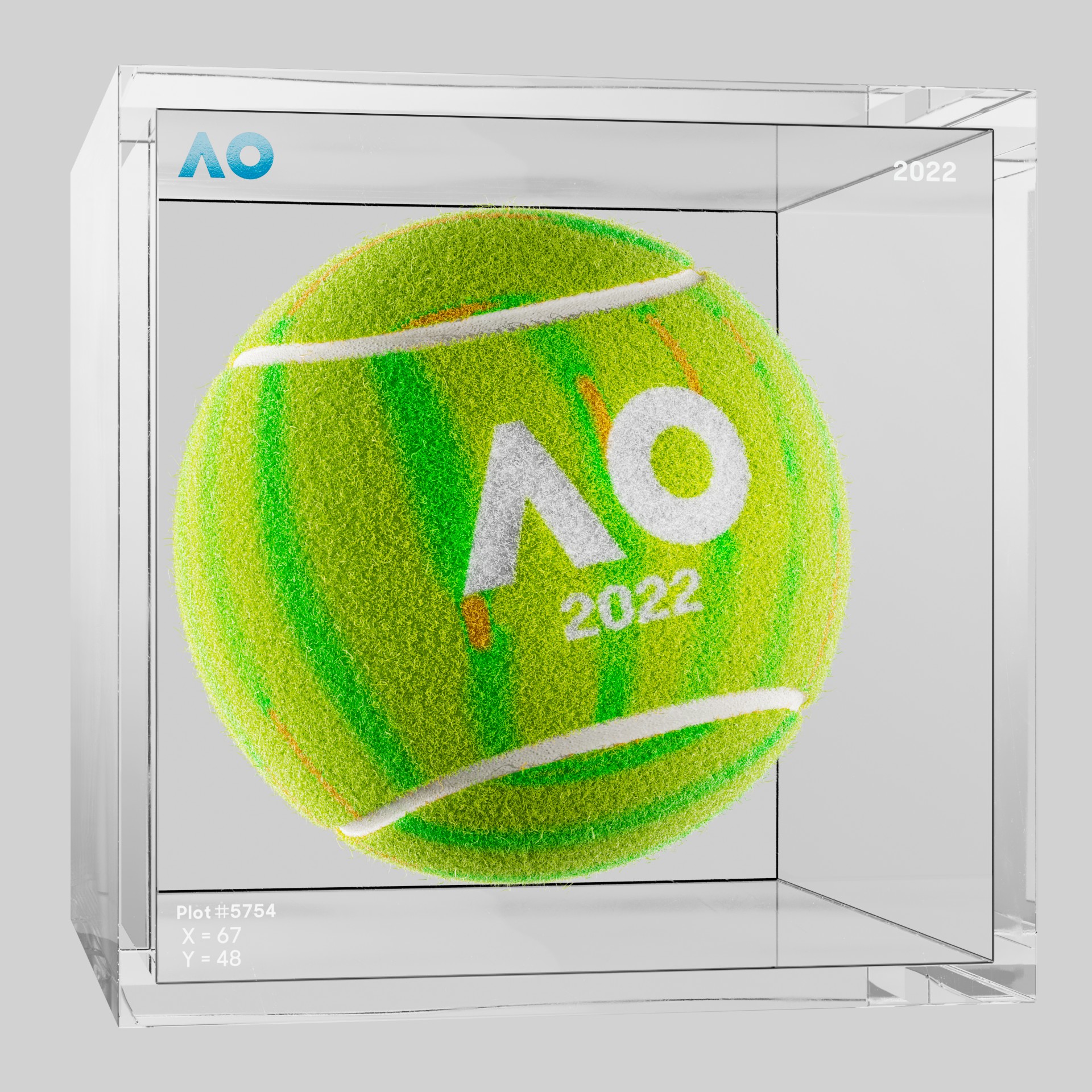 The Australian Open - The Australian Open Art Ball - AO Art Ball #416 - NFT # 416