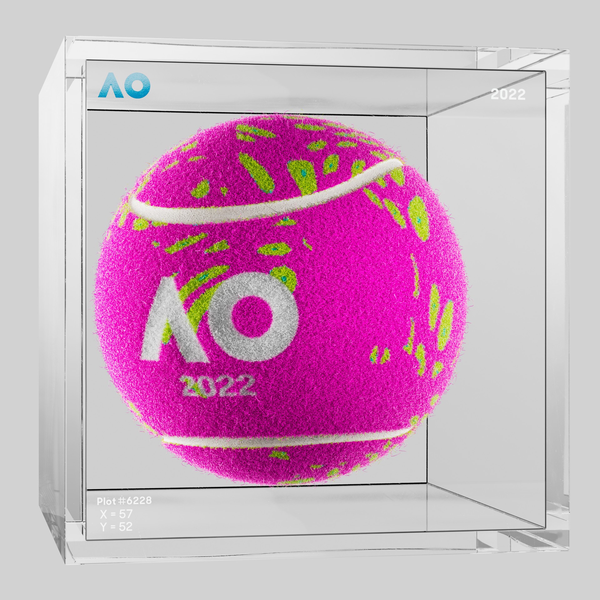 The Australian Open - The Australian Open Art Ball - AO Art Ball #4160 - NFT # 4160