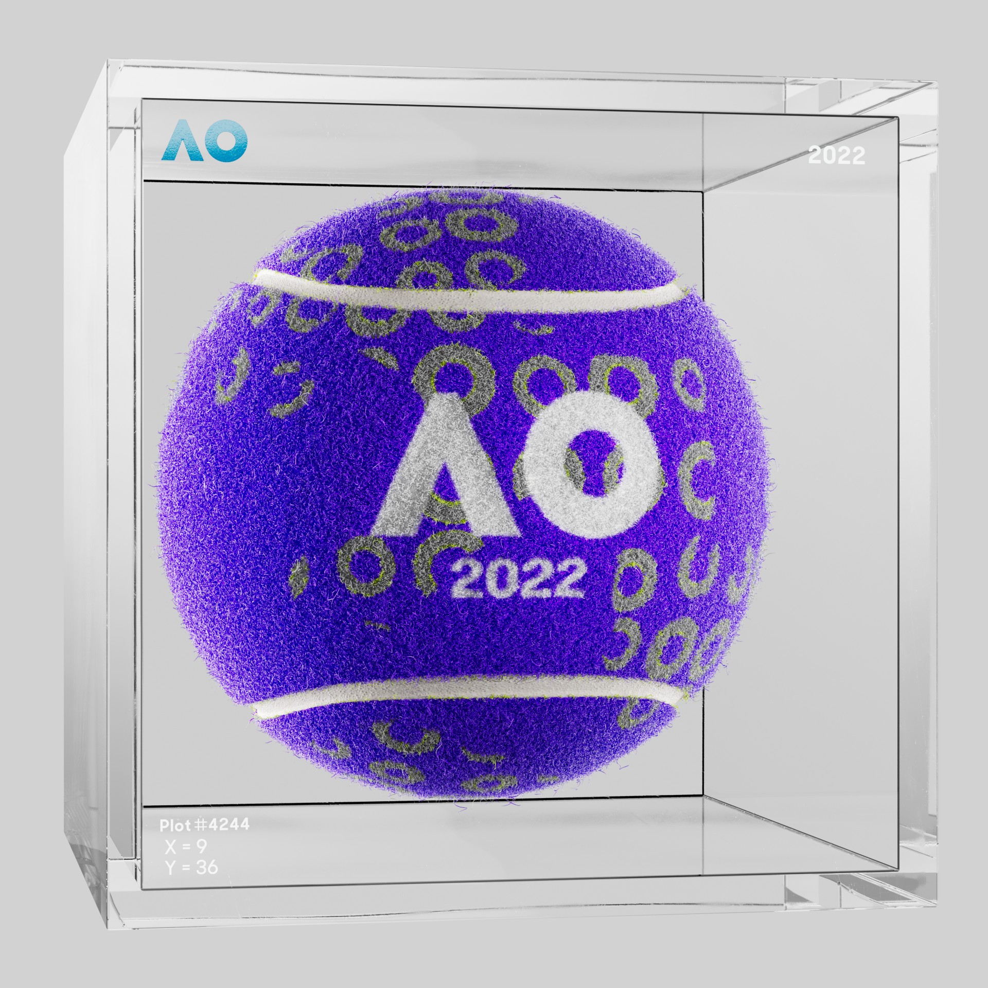 The Australian Open - The Australian Open Art Ball - AO Art Ball #4161 - NFT # 4161