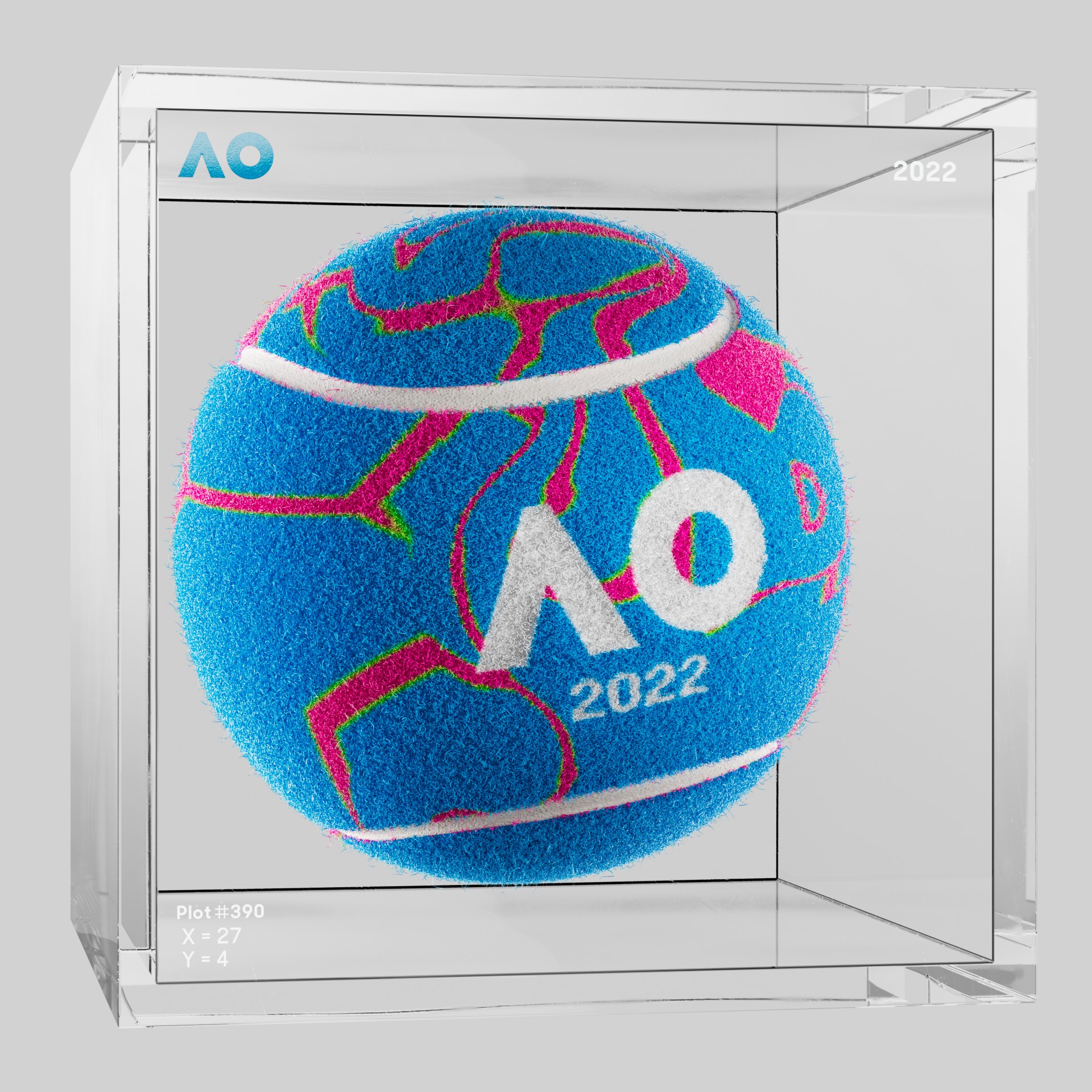The Australian Open - The Australian Open Art Ball - AO Art Ball #4165 - NFT # 4165