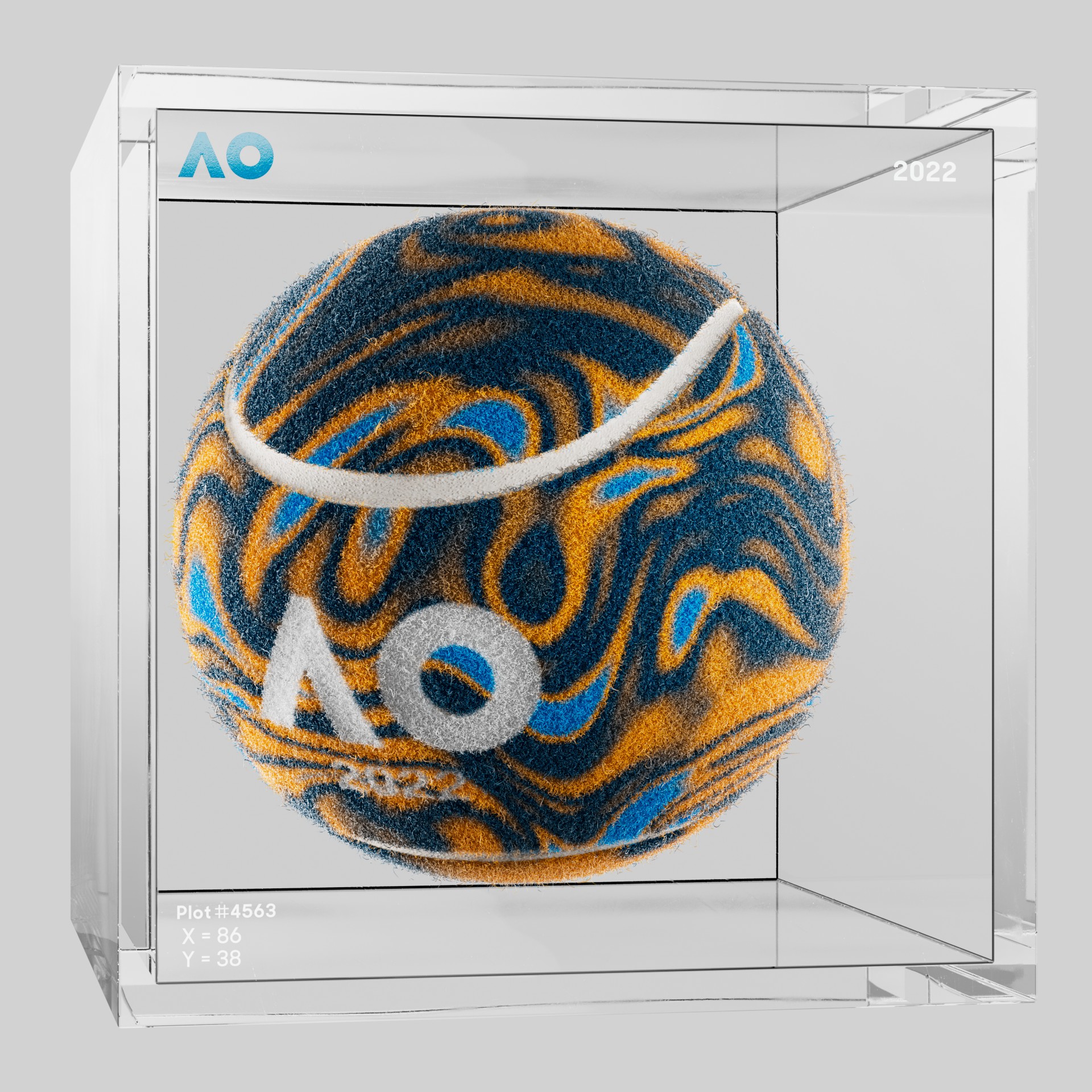 The Australian Open - The Australian Open Art Ball - AO Art Ball #417 - NFT # 417