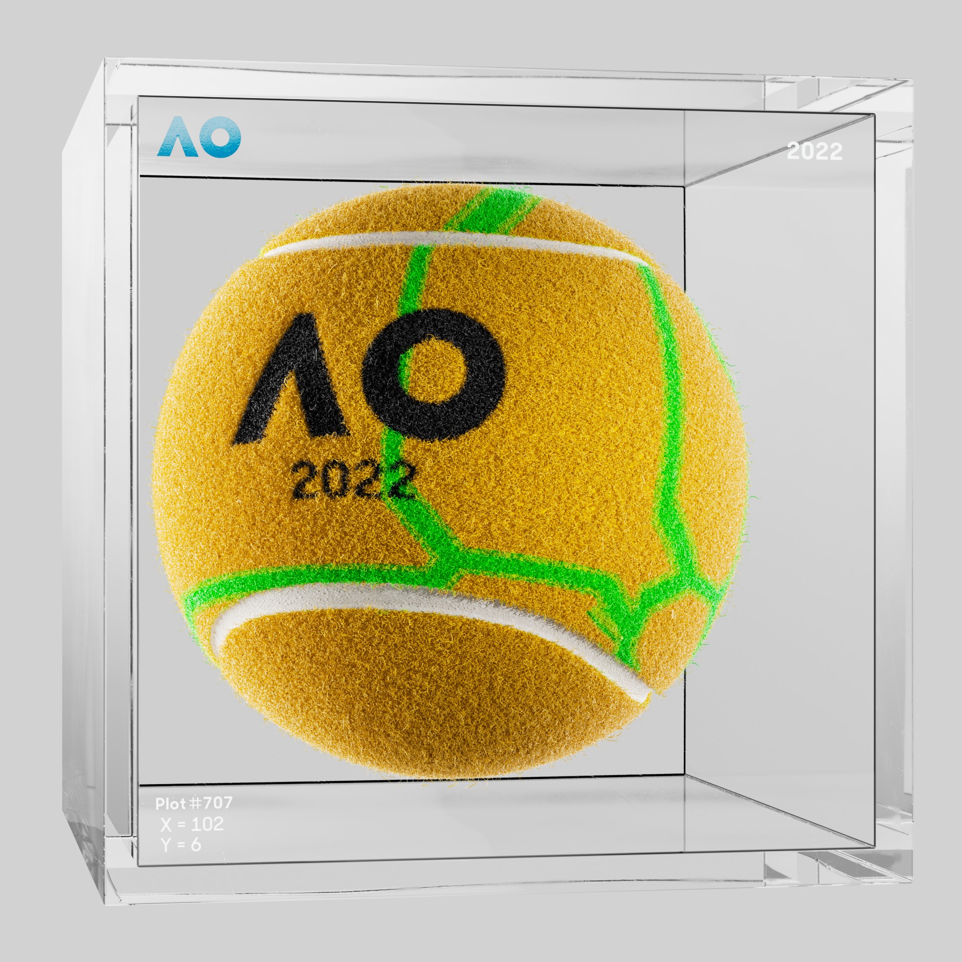 The Australian Open - The Australian Open Art Ball - AO Art Ball #4172 - NFT # 4172