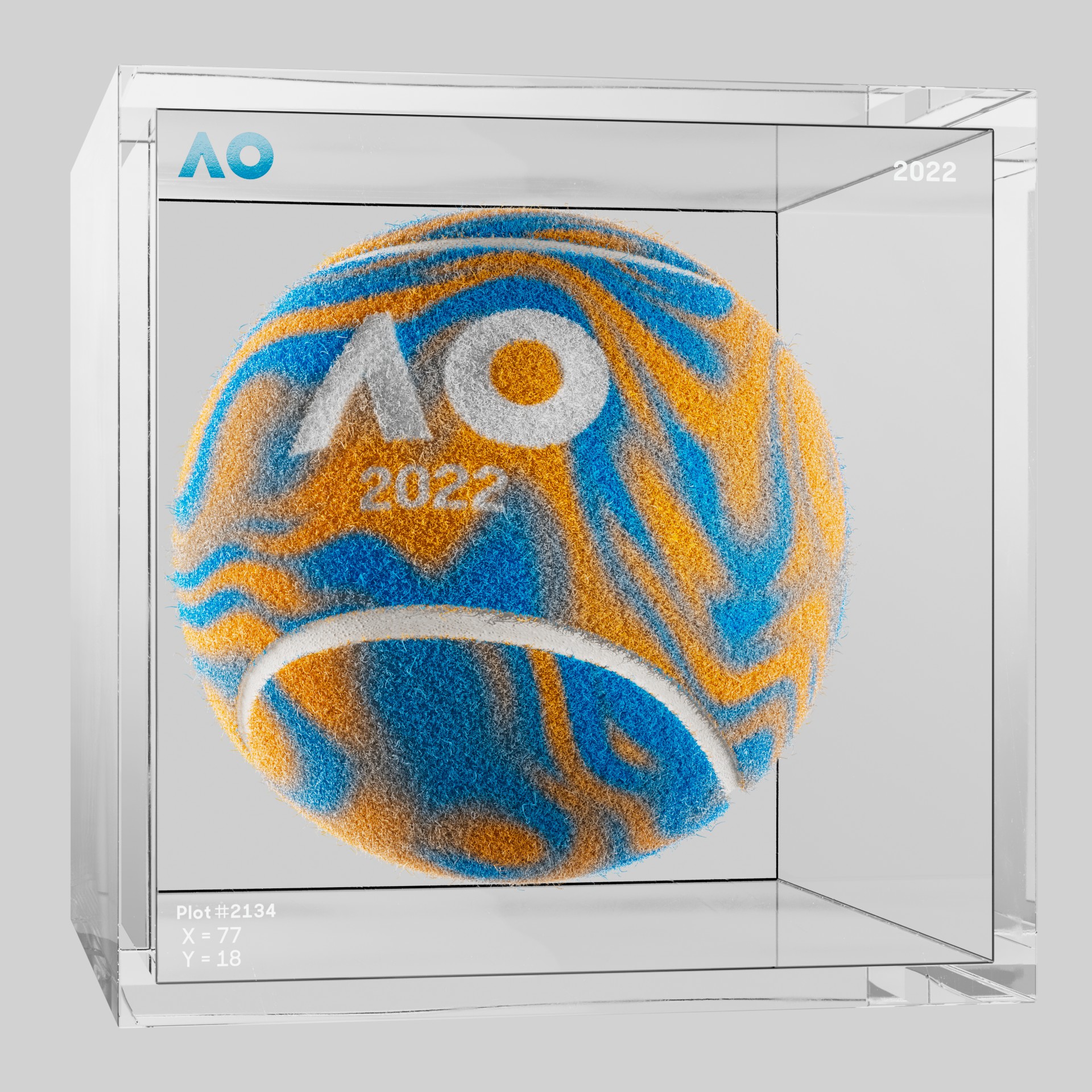 The Australian Open - The Australian Open Art Ball - AO Art Ball #4179 - NFT # 4179