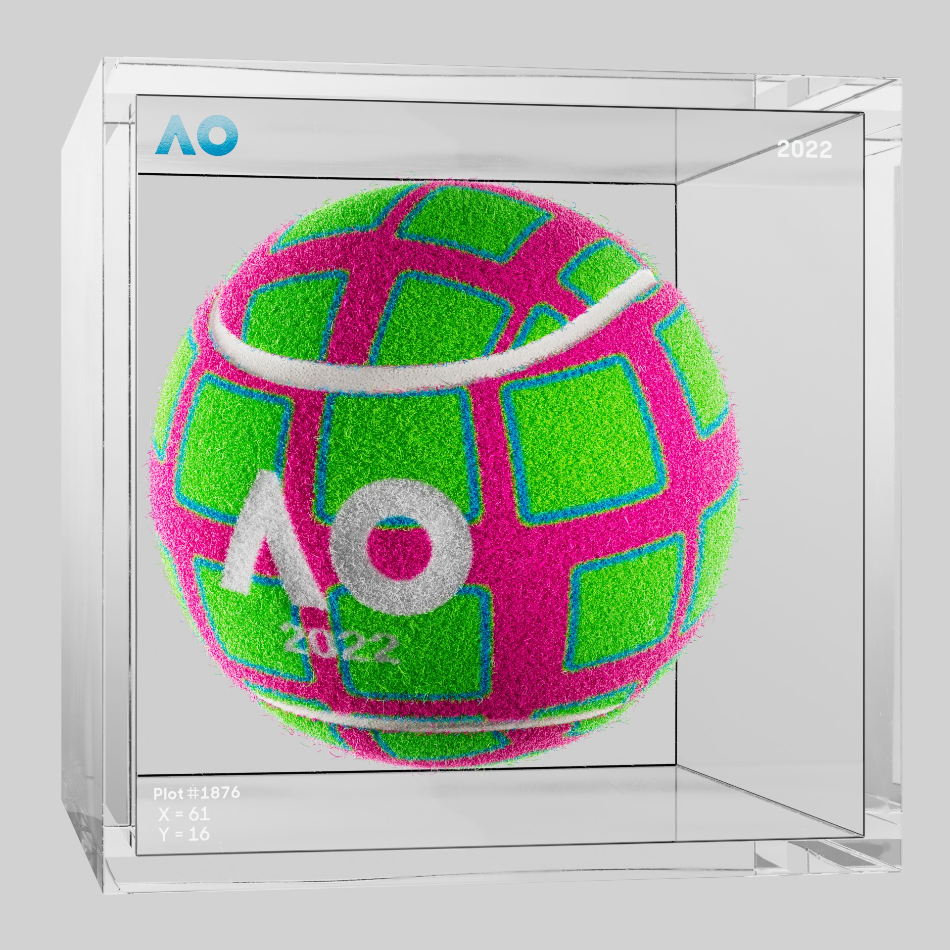 The Australian Open - The Australian Open Art Ball - AO Art Ball #4182 - NFT # 4182