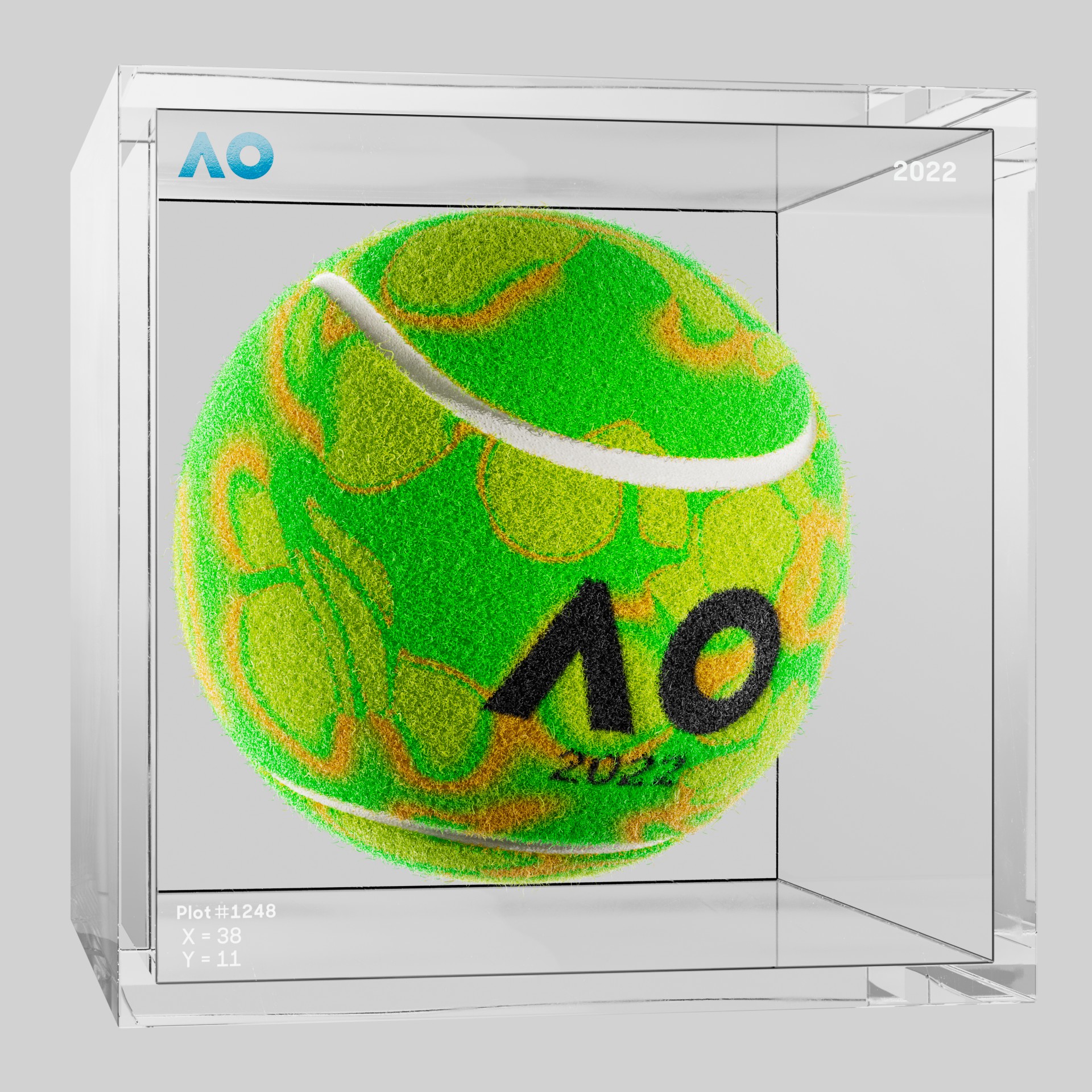 The Australian Open - The Australian Open Art Ball - AO Art Ball #4183 - NFT # 4183