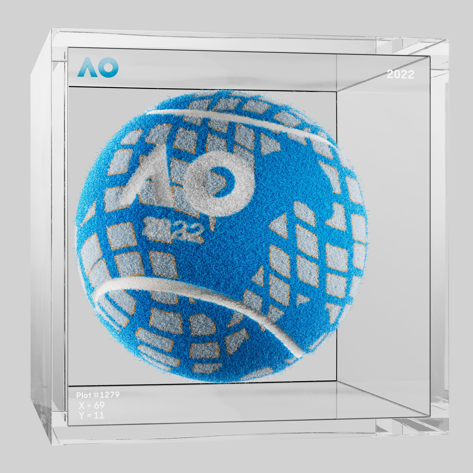 The Australian Open - The Australian Open Art Ball - AO Art Ball #4186 - NFT # 4186