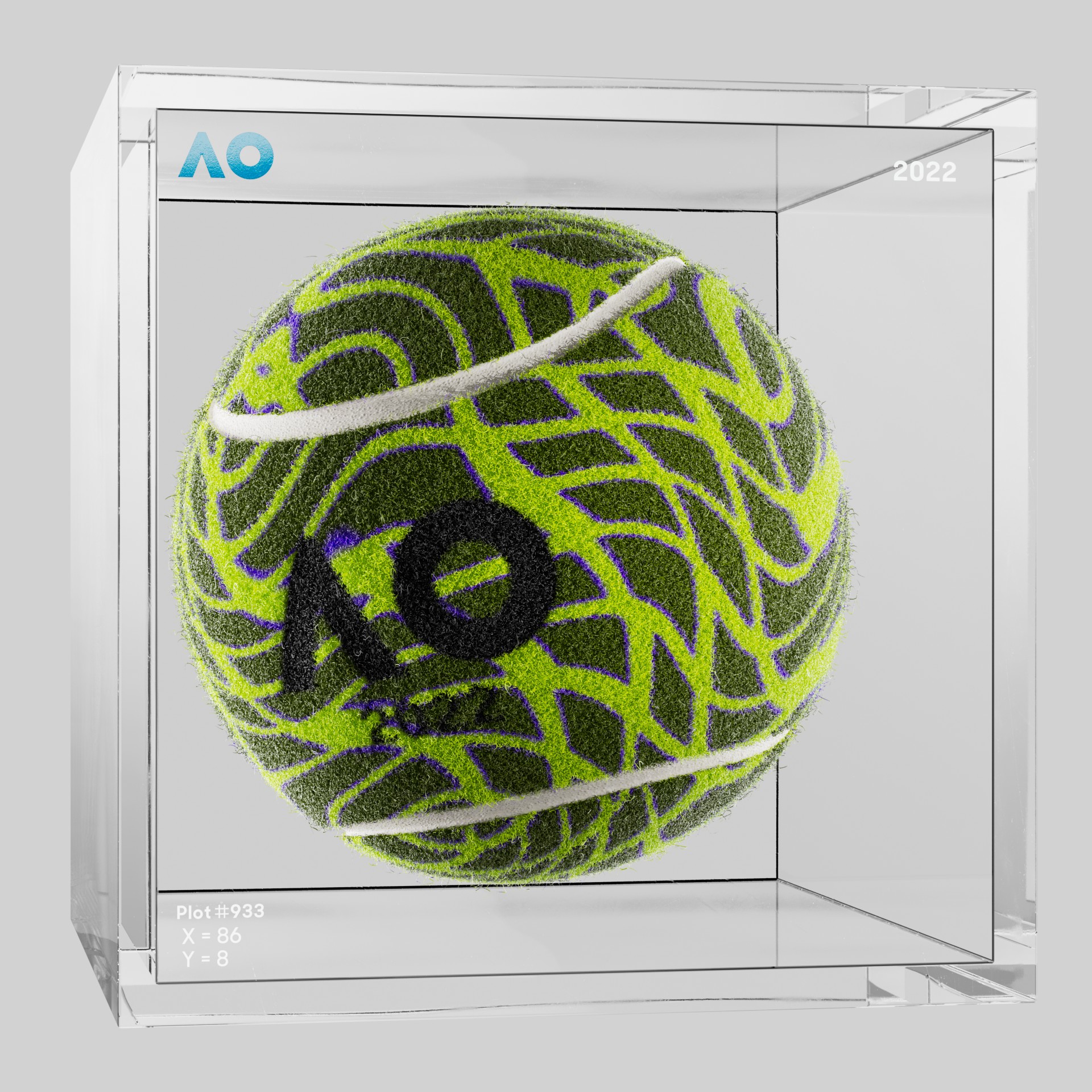 The Australian Open - The Australian Open Art Ball - AO Art Ball #4188 - NFT # 4188