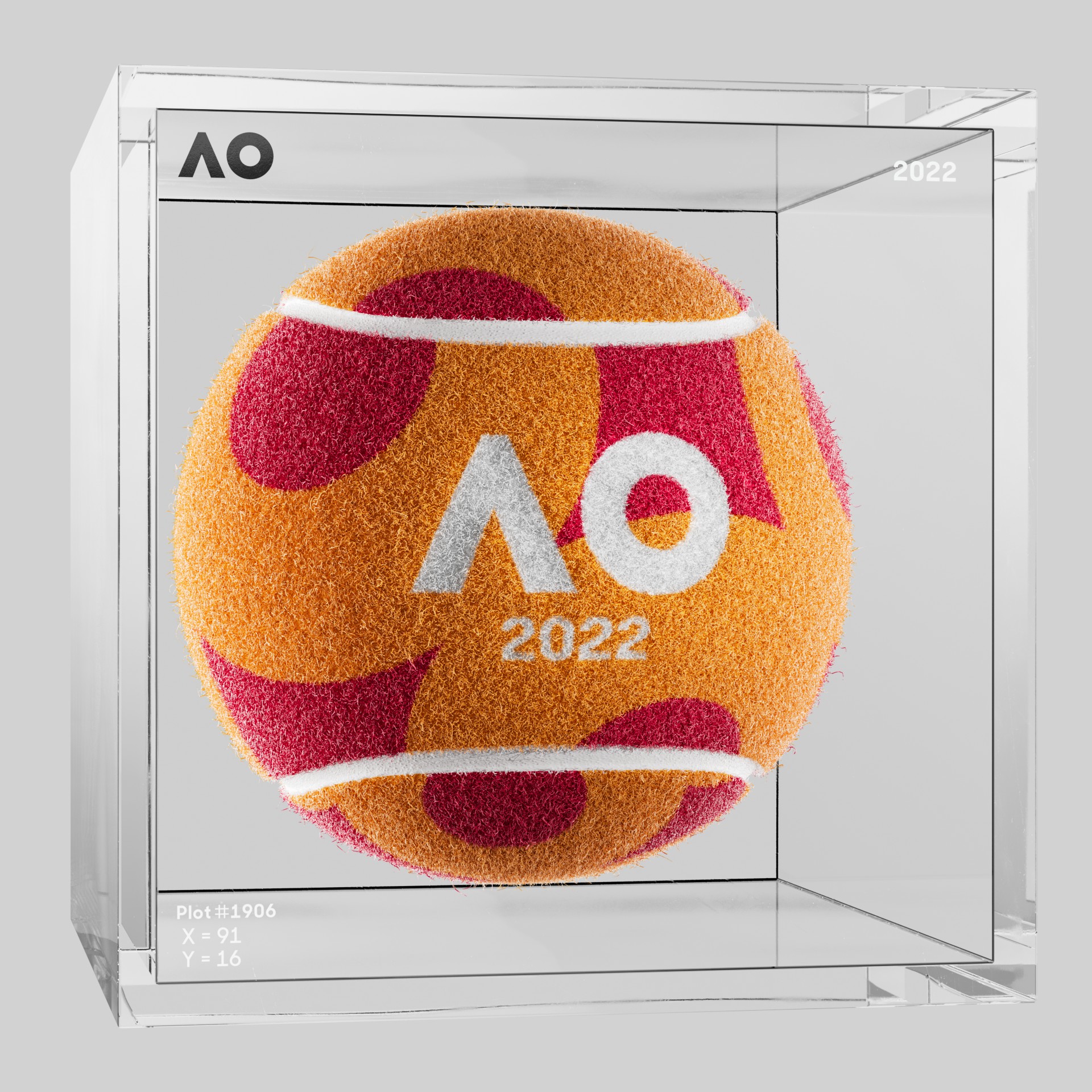 The Australian Open - The Australian Open Art Ball - AO Art Ball #419 - NFT # 419