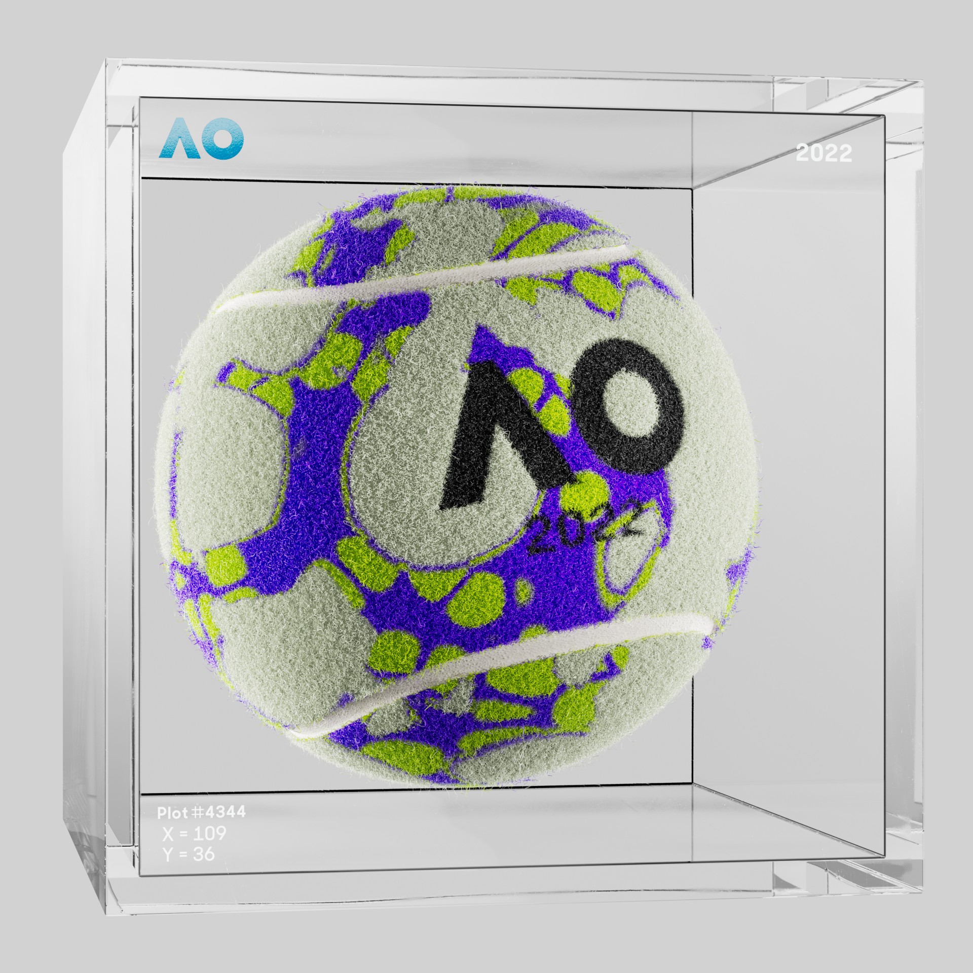 The Australian Open - The Australian Open Art Ball - AO Art Ball #4193 - NFT # 4193