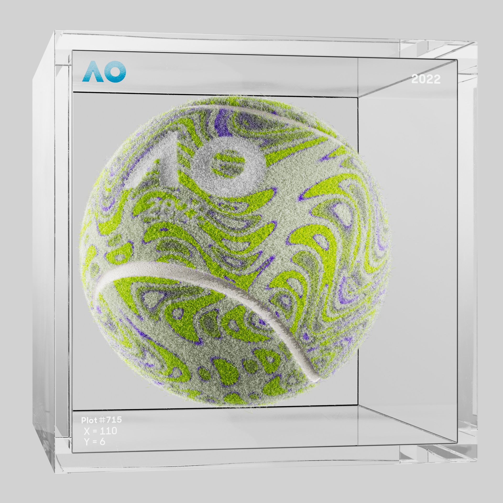 The Australian Open - The Australian Open Art Ball - AO Art Ball #4194 - NFT # 4194