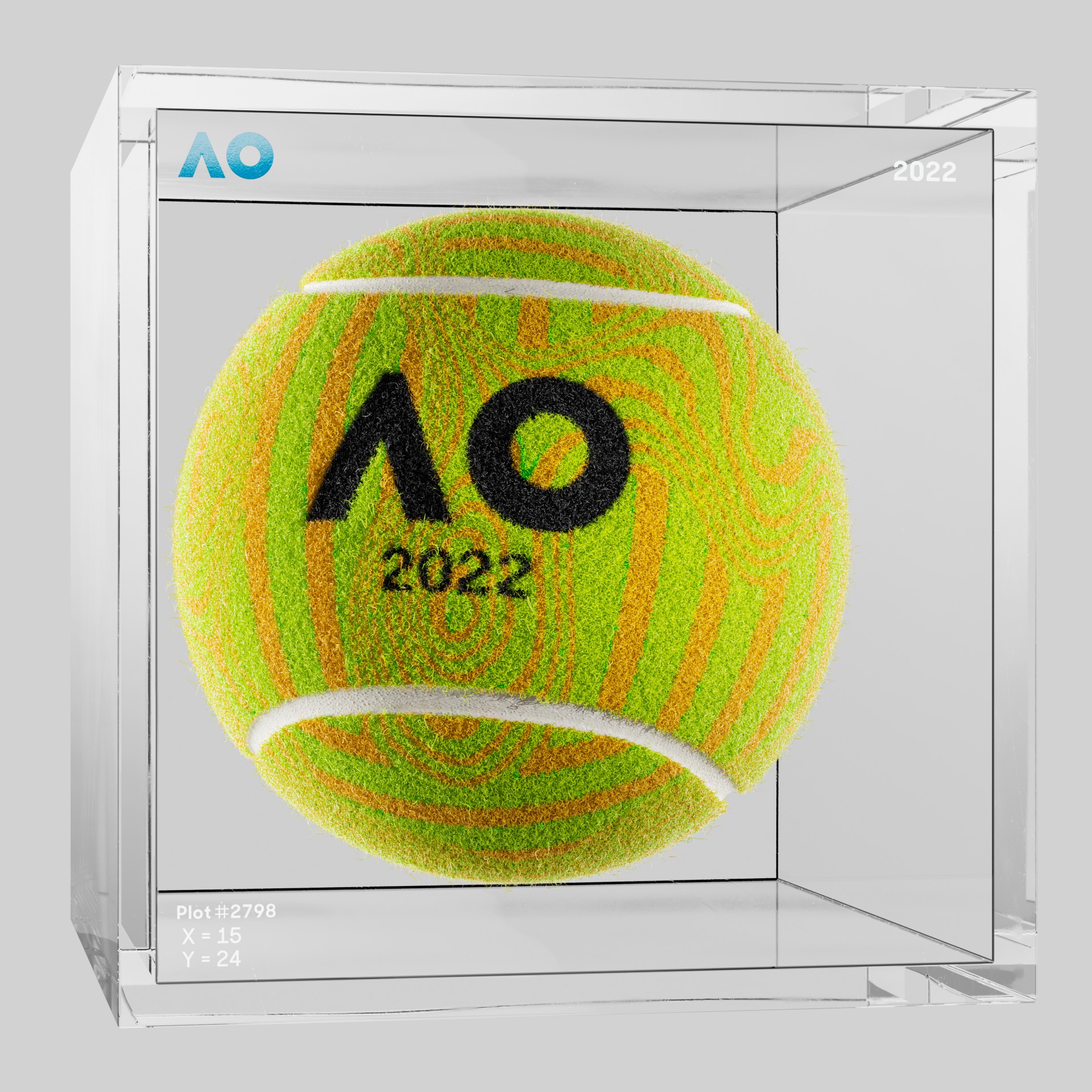 The Australian Open - The Australian Open Art Ball - AO Art Ball #4197 - NFT # 4197