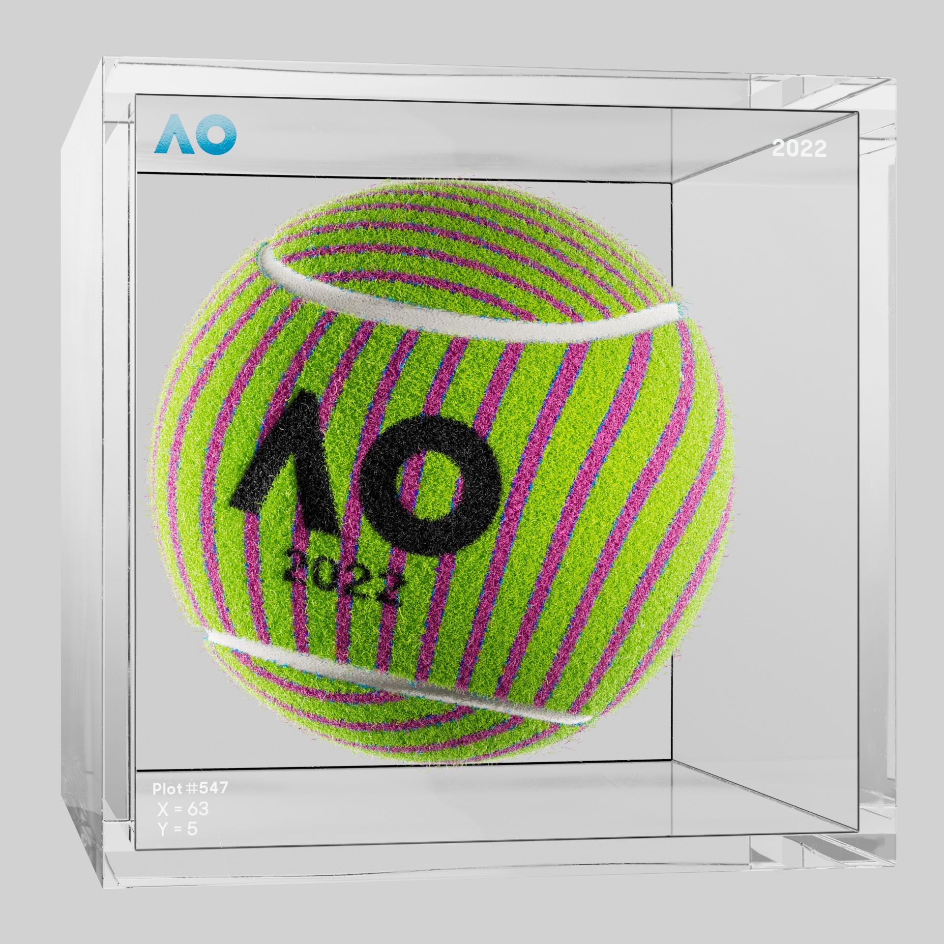 The Australian Open - The Australian Open Art Ball - AO Art Ball #4198 - NFT # 4198