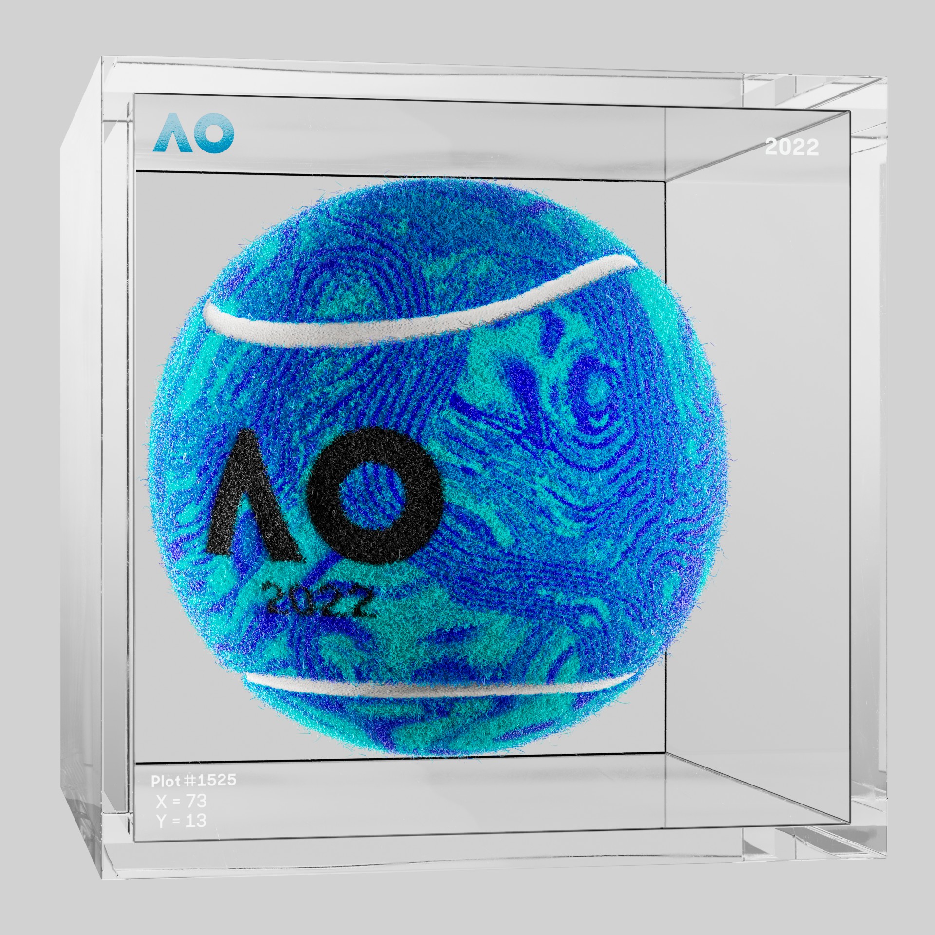 The Australian Open - The Australian Open Art Ball - AO Art Ball #420 - NFT # 420