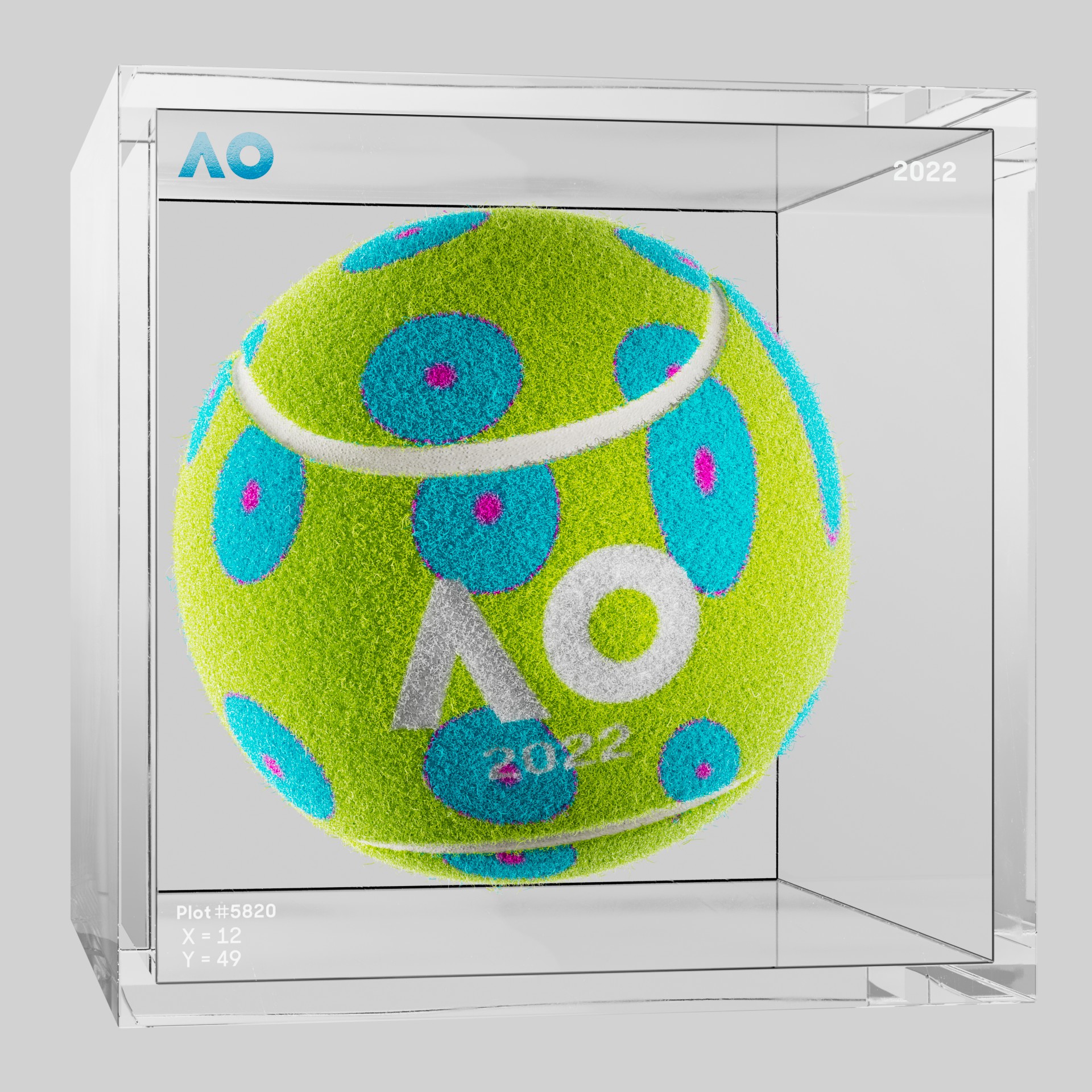 The Australian Open - The Australian Open Art Ball - AO Art Ball #4201 - NFT # 4201