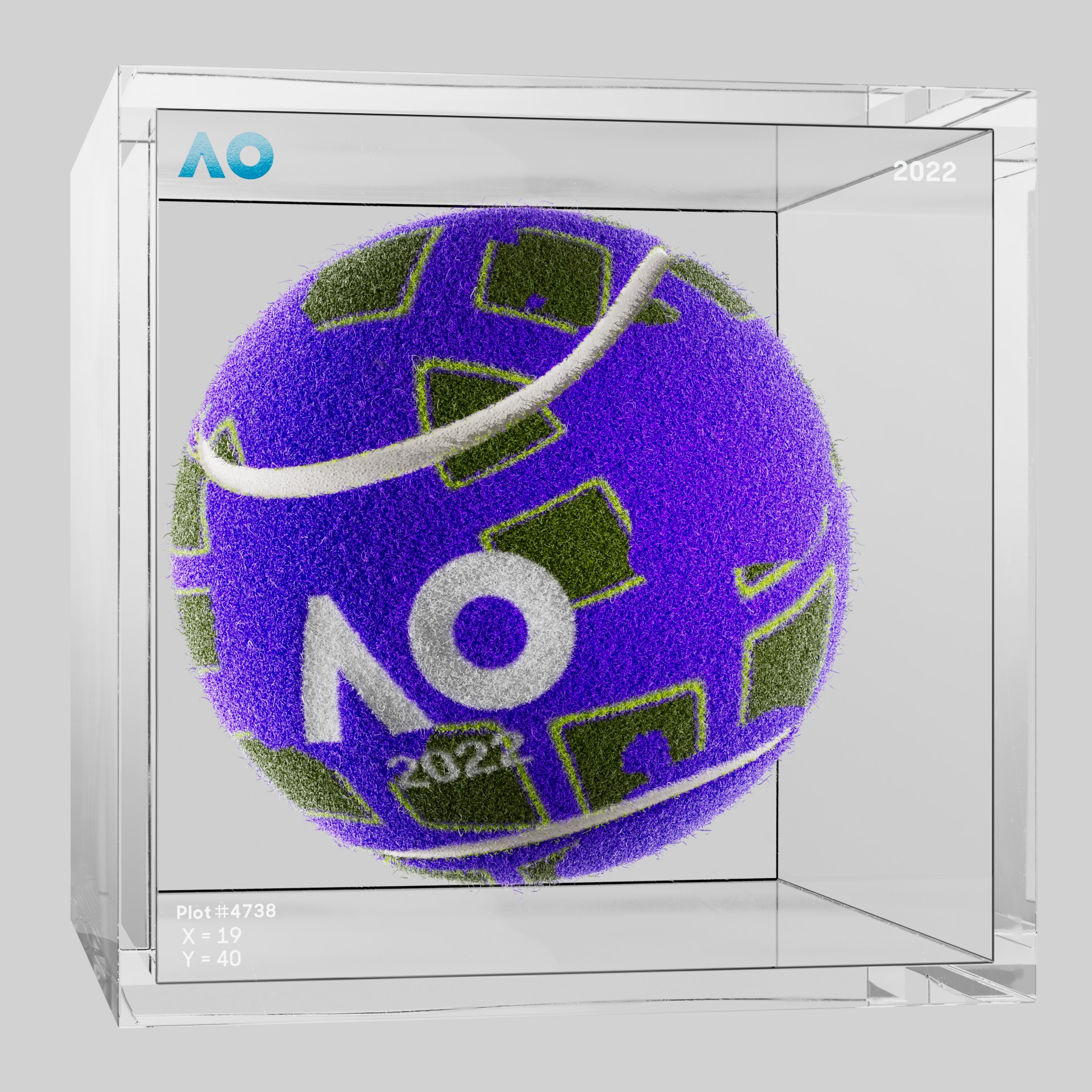 The Australian Open - The Australian Open Art Ball - AO Art Ball #4202 - NFT # 4202