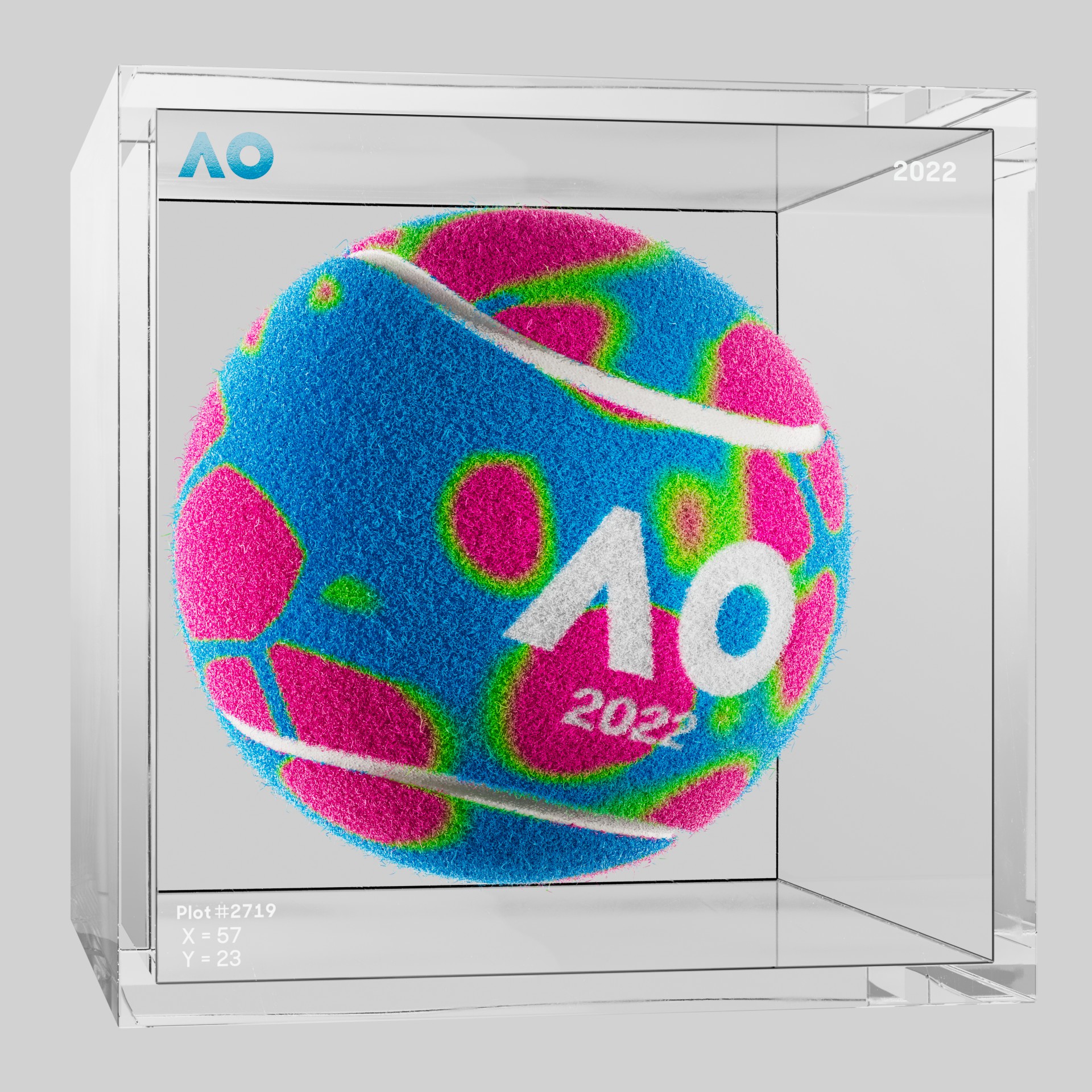 The Australian Open - The Australian Open Art Ball - AO Art Ball #4203 - NFT # 4203