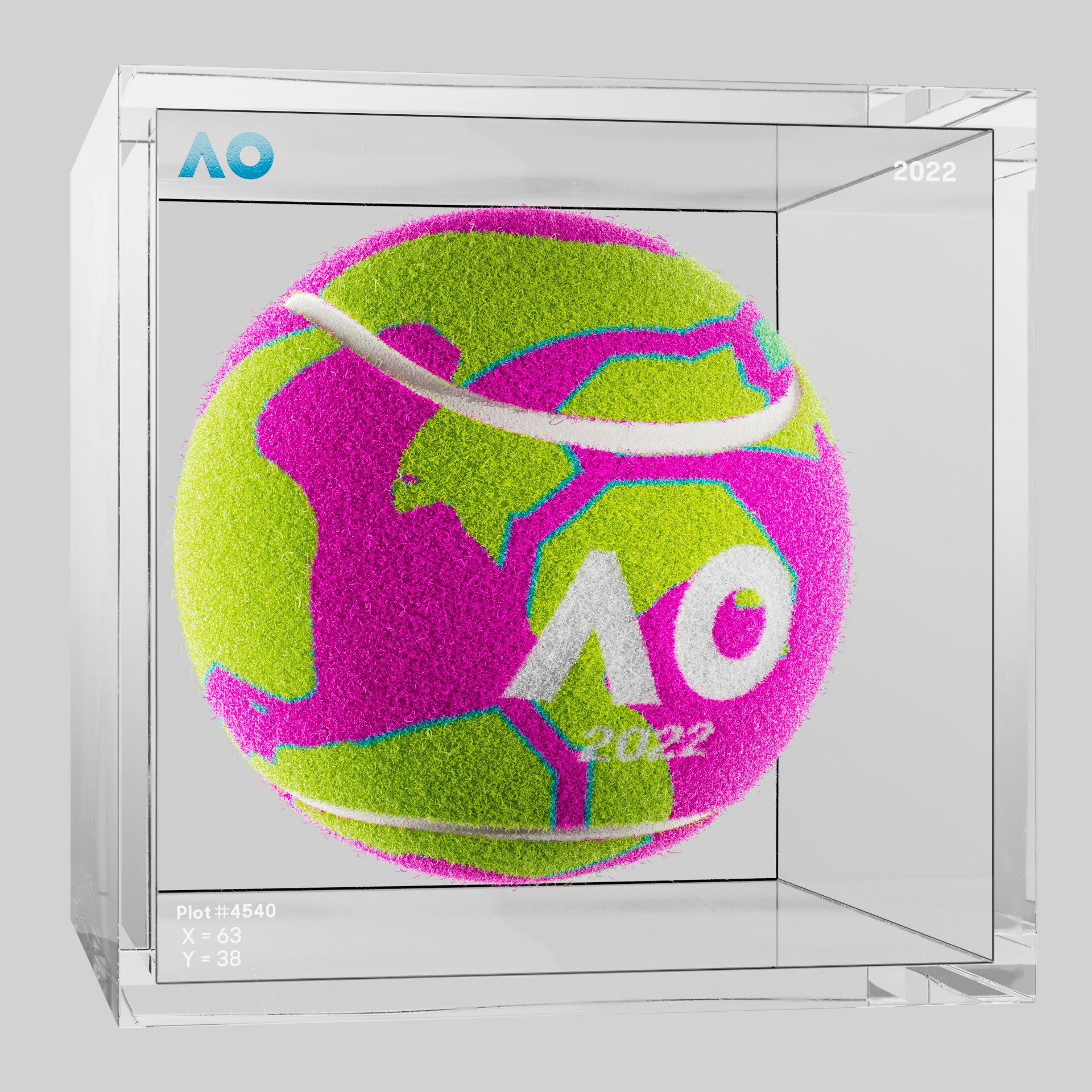 The Australian Open - The Australian Open Art Ball - AO Art Ball #4204 - NFT # 4204