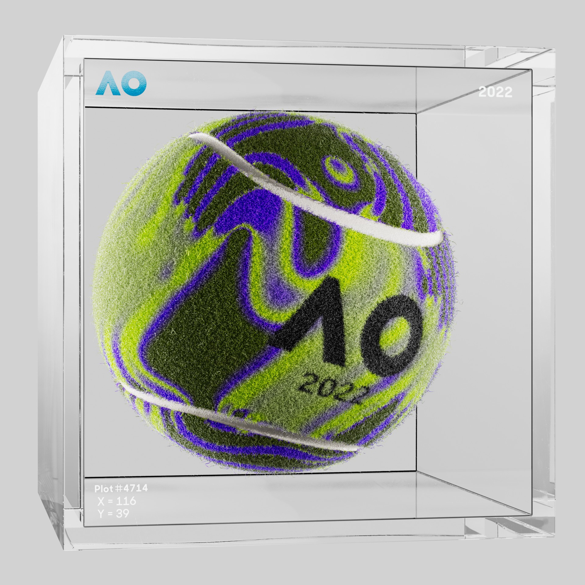 The Australian Open - The Australian Open Art Ball - AO Art Ball #4205 - NFT # 4205