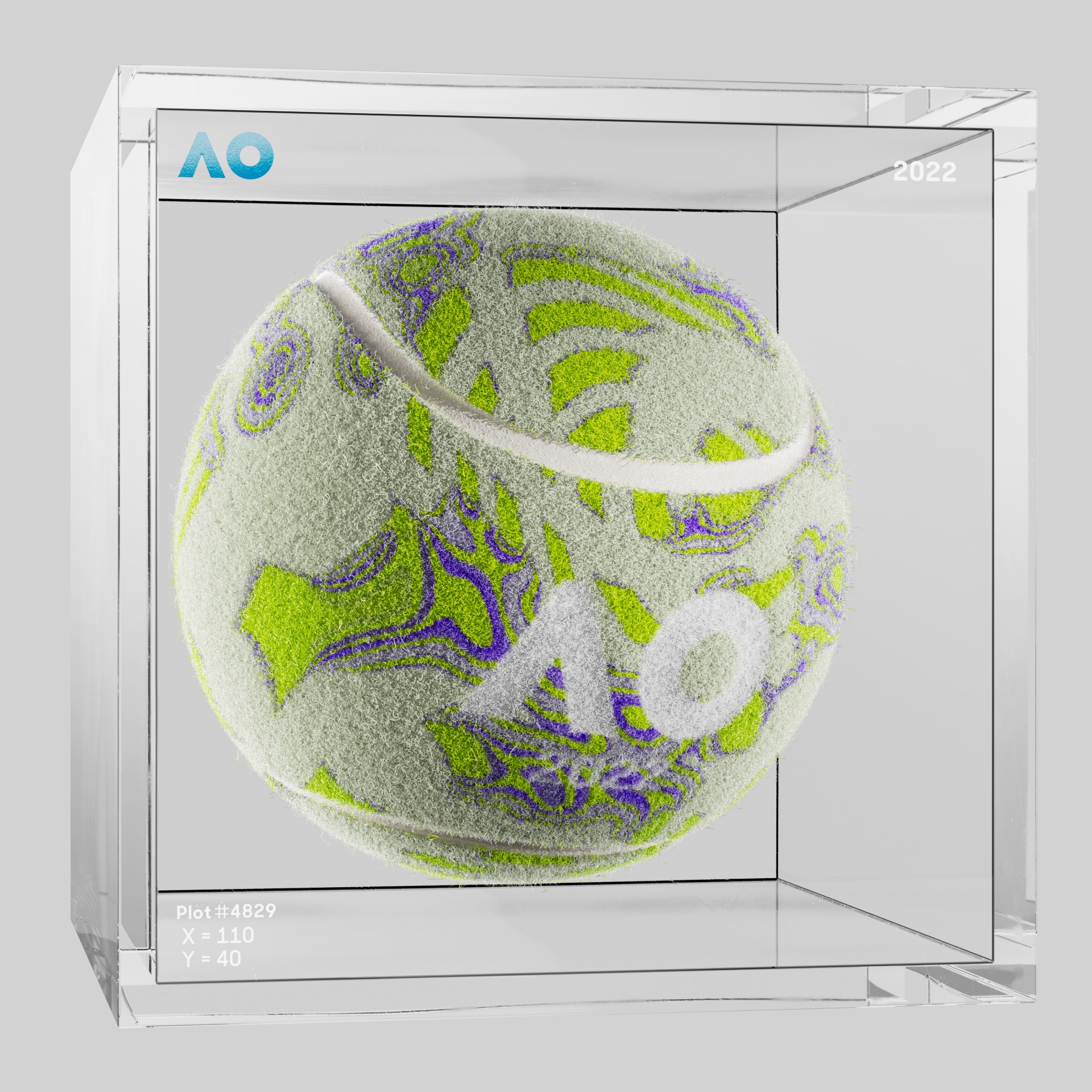 The Australian Open - The Australian Open Art Ball - AO Art Ball #4208 - NFT # 4208