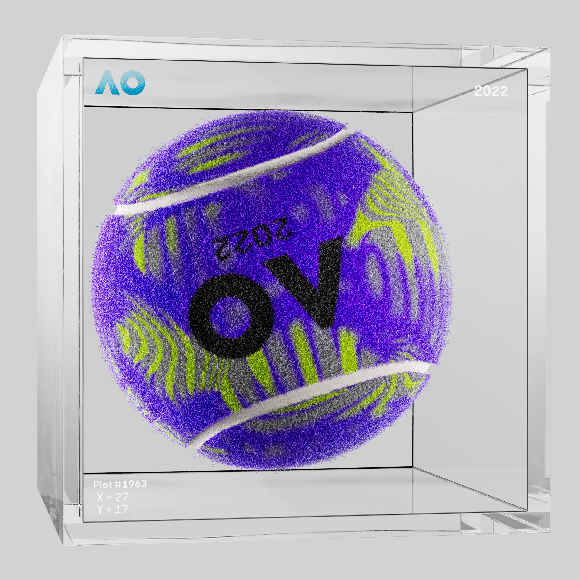 The Australian Open - The Australian Open Art Ball - AO Art Ball #4209 - NFT # 4209