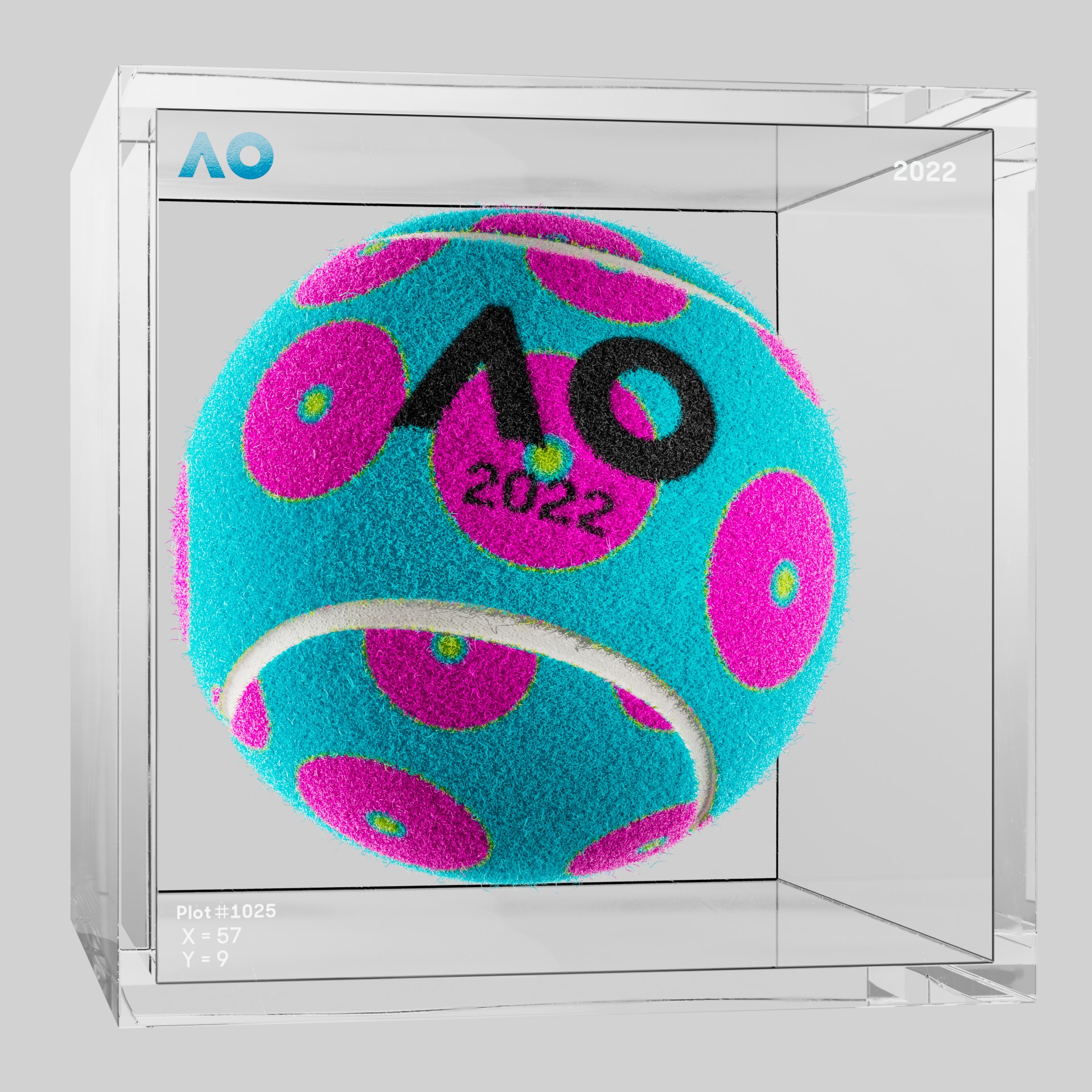 The Australian Open - The Australian Open Art Ball - AO Art Ball #421 - NFT # 421