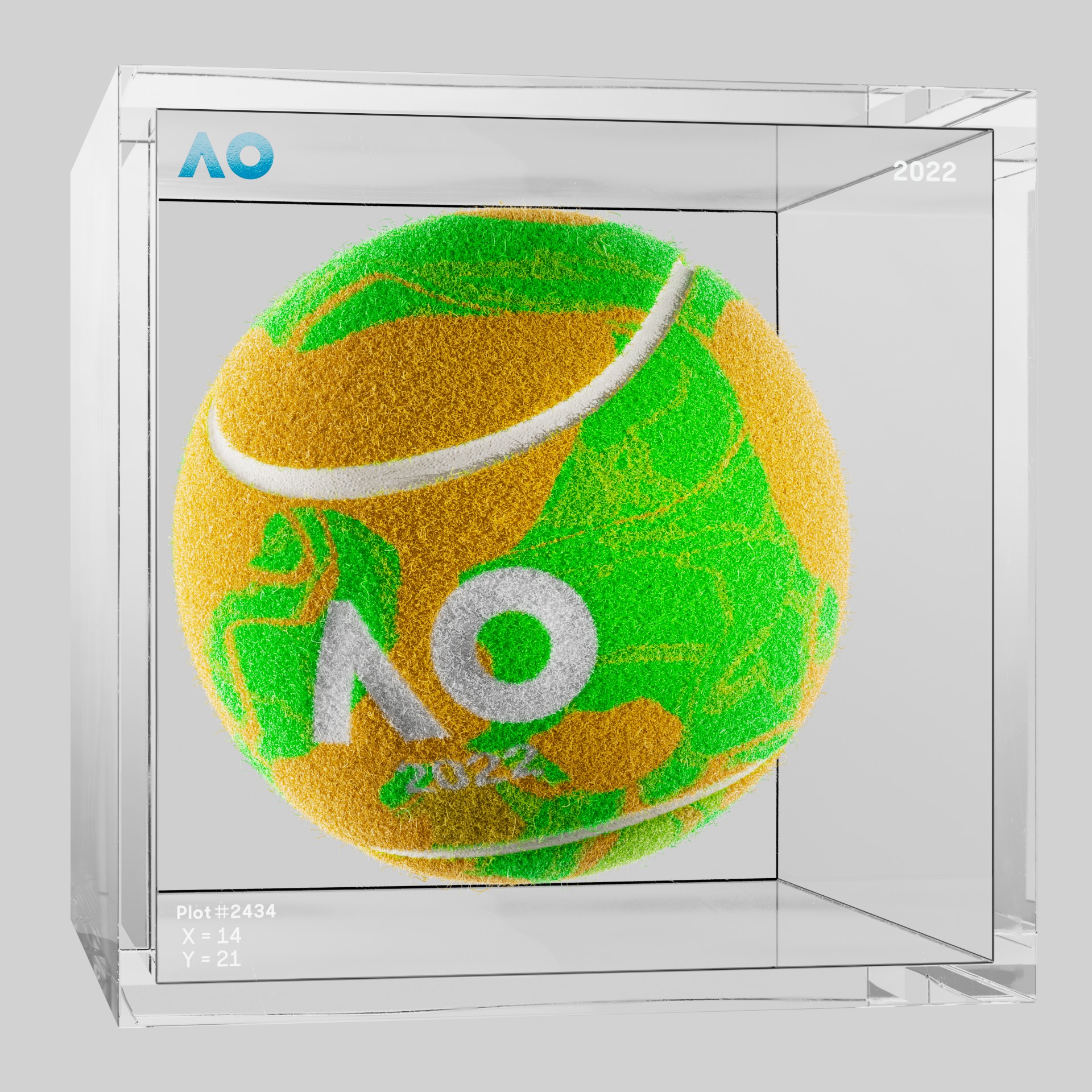 The Australian Open - The Australian Open Art Ball - AO Art Ball #4214 - NFT # 4214