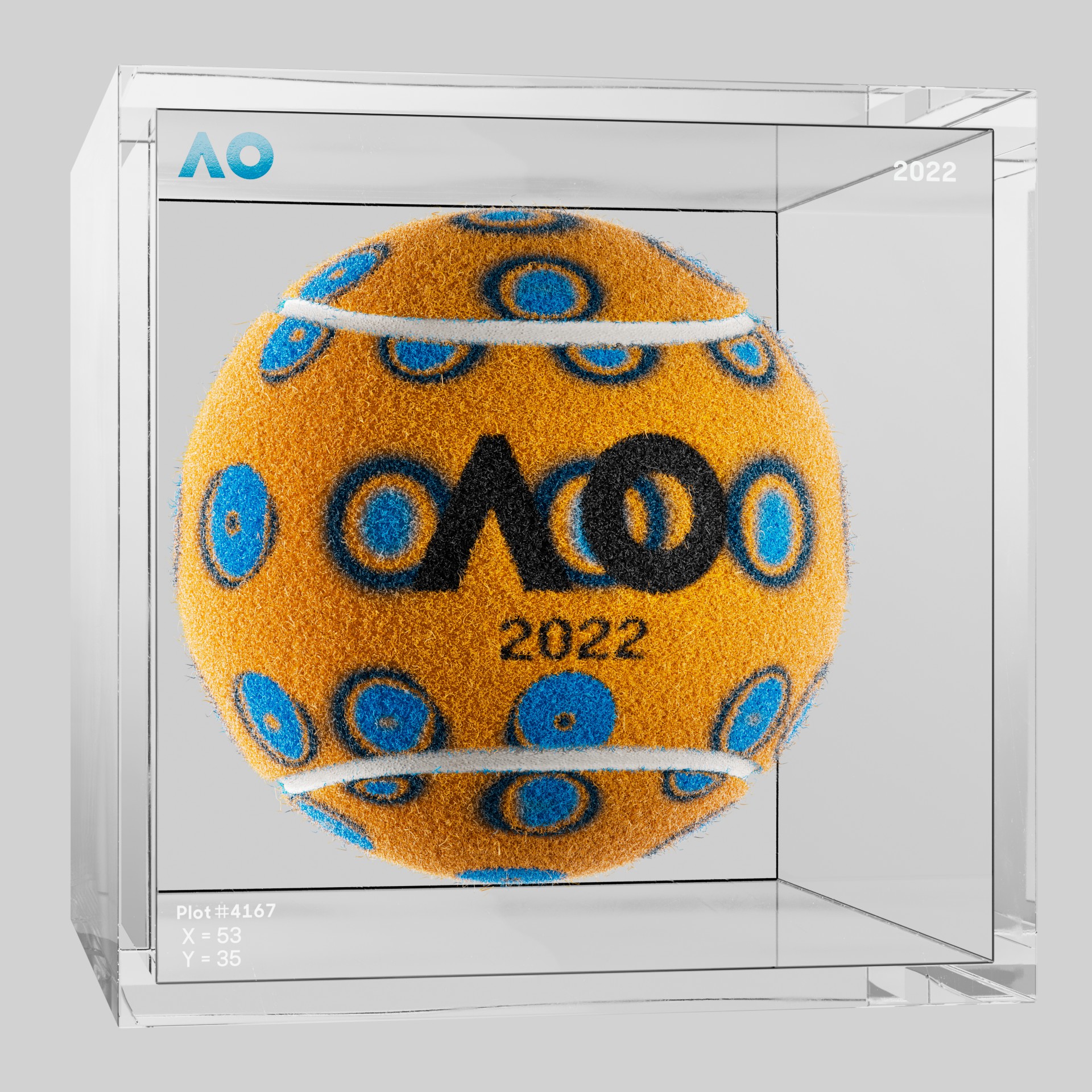 The Australian Open - The Australian Open Art Ball - AO Art Ball #4215 - NFT # 4215
