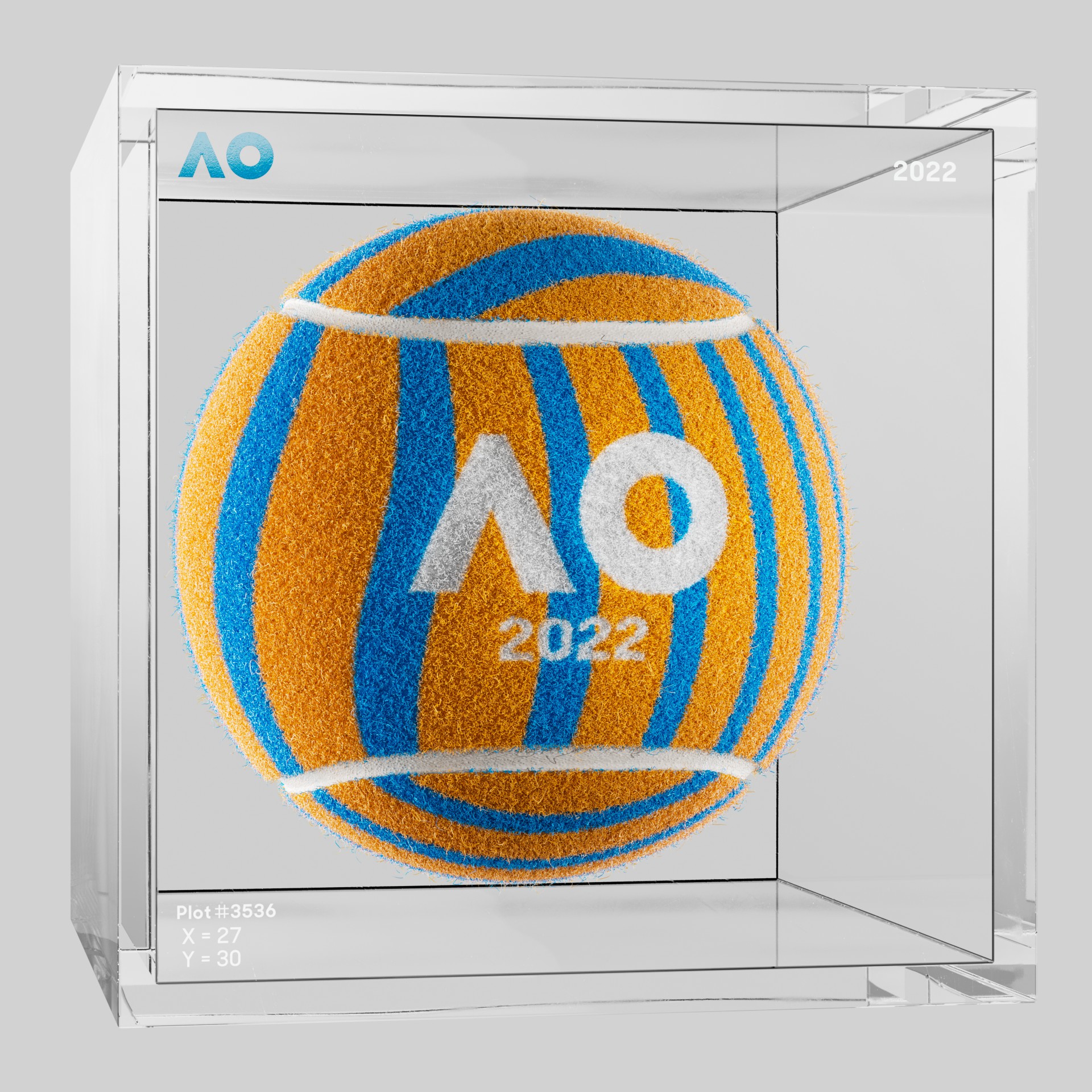 The Australian Open - The Australian Open Art Ball - AO Art Ball #4216 - NFT # 4216