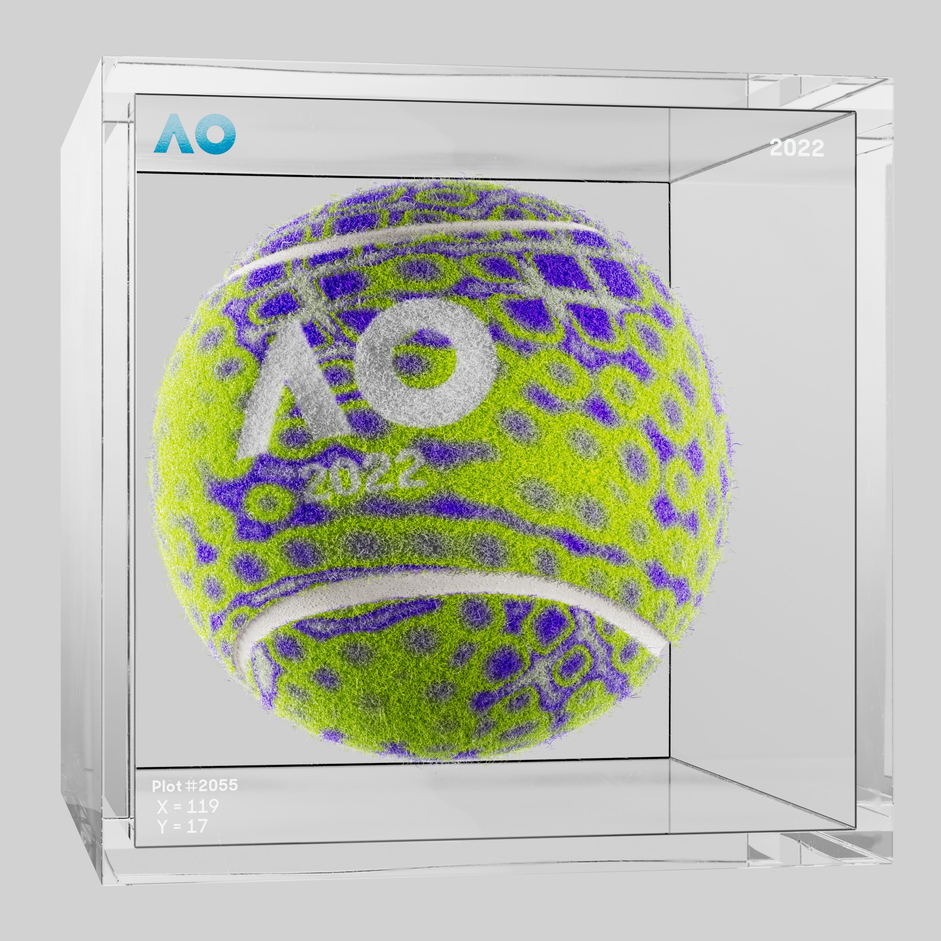 The Australian Open - The Australian Open Art Ball - AO Art Ball #4219 - NFT # 4219