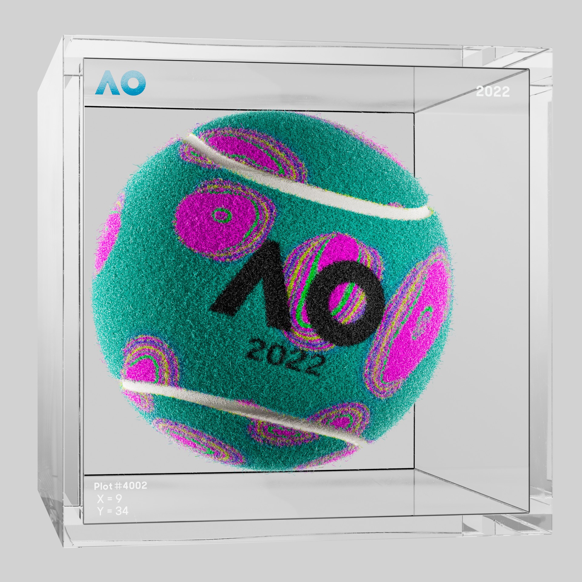 The Australian Open - The Australian Open Art Ball - AO Art Ball #422 - NFT # 422