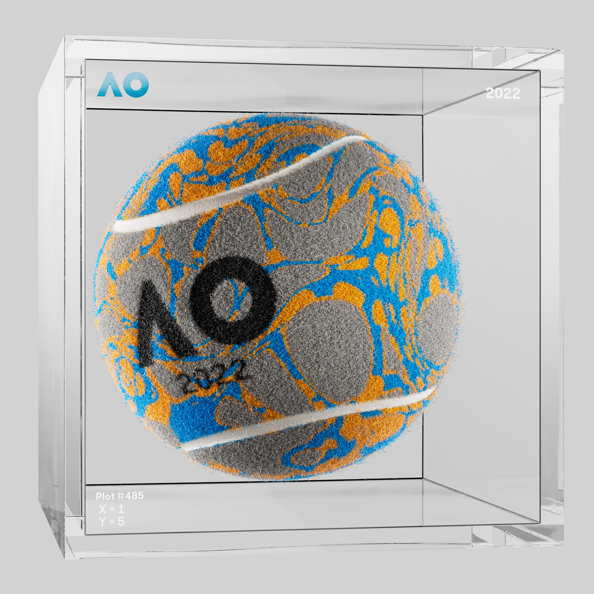 The Australian Open - The Australian Open Art Ball - AO Art Ball #4224 - NFT # 4224